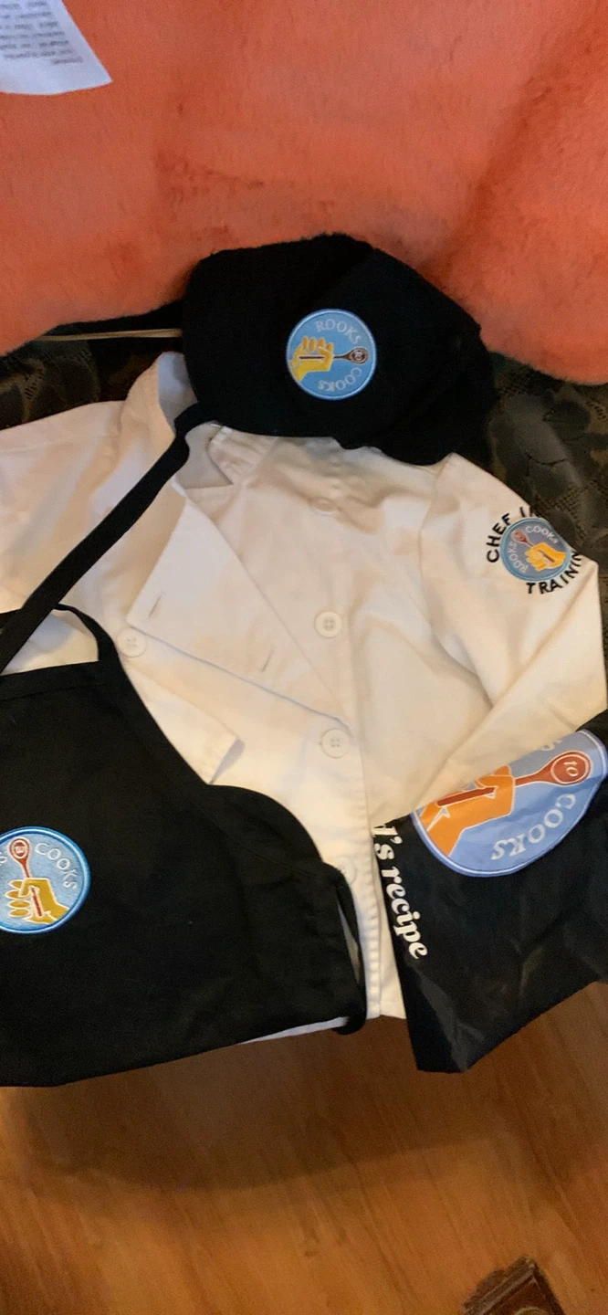 Size5, Rook's Cooks Chef Jacket, Hat, and Apron Set