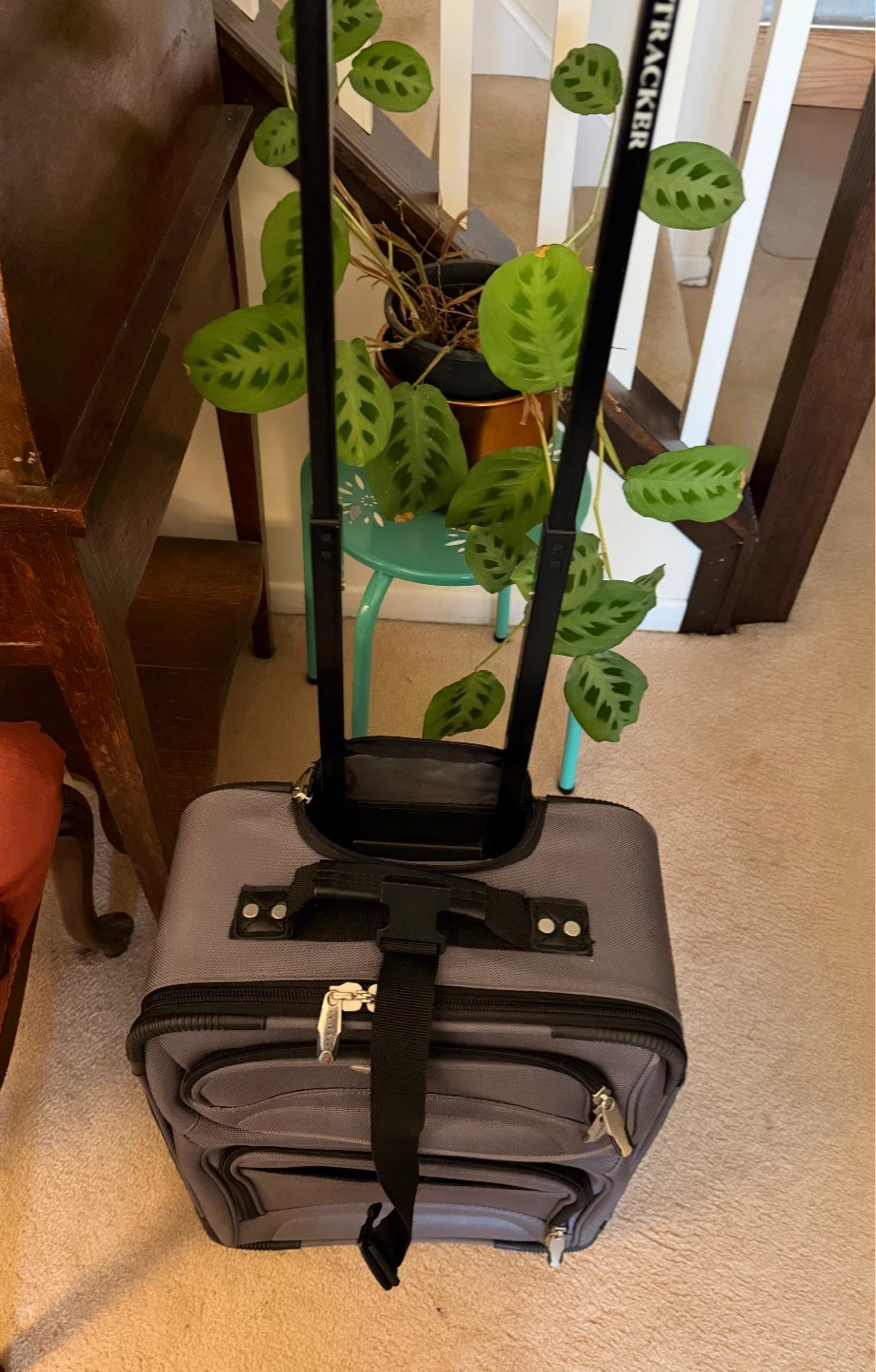Grey Tracker carry-on suitcase - photo 2