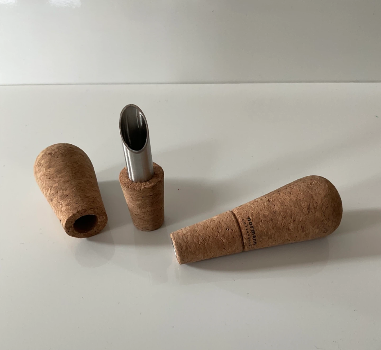 Normann Copenhagen Cork Wine Pourer and Stopper x 2