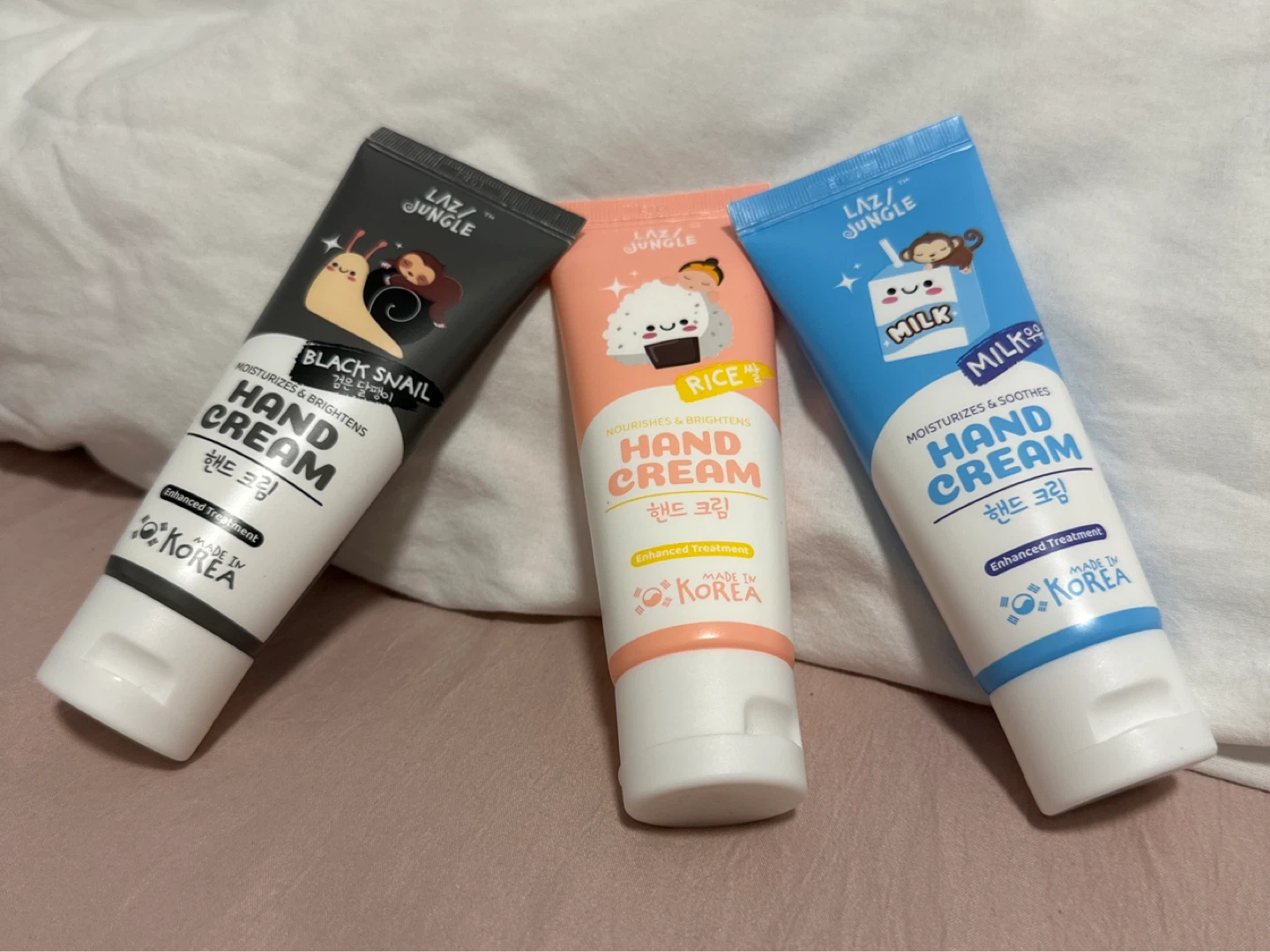 Hand Cream Set (Black Snail, Rice, Milk)