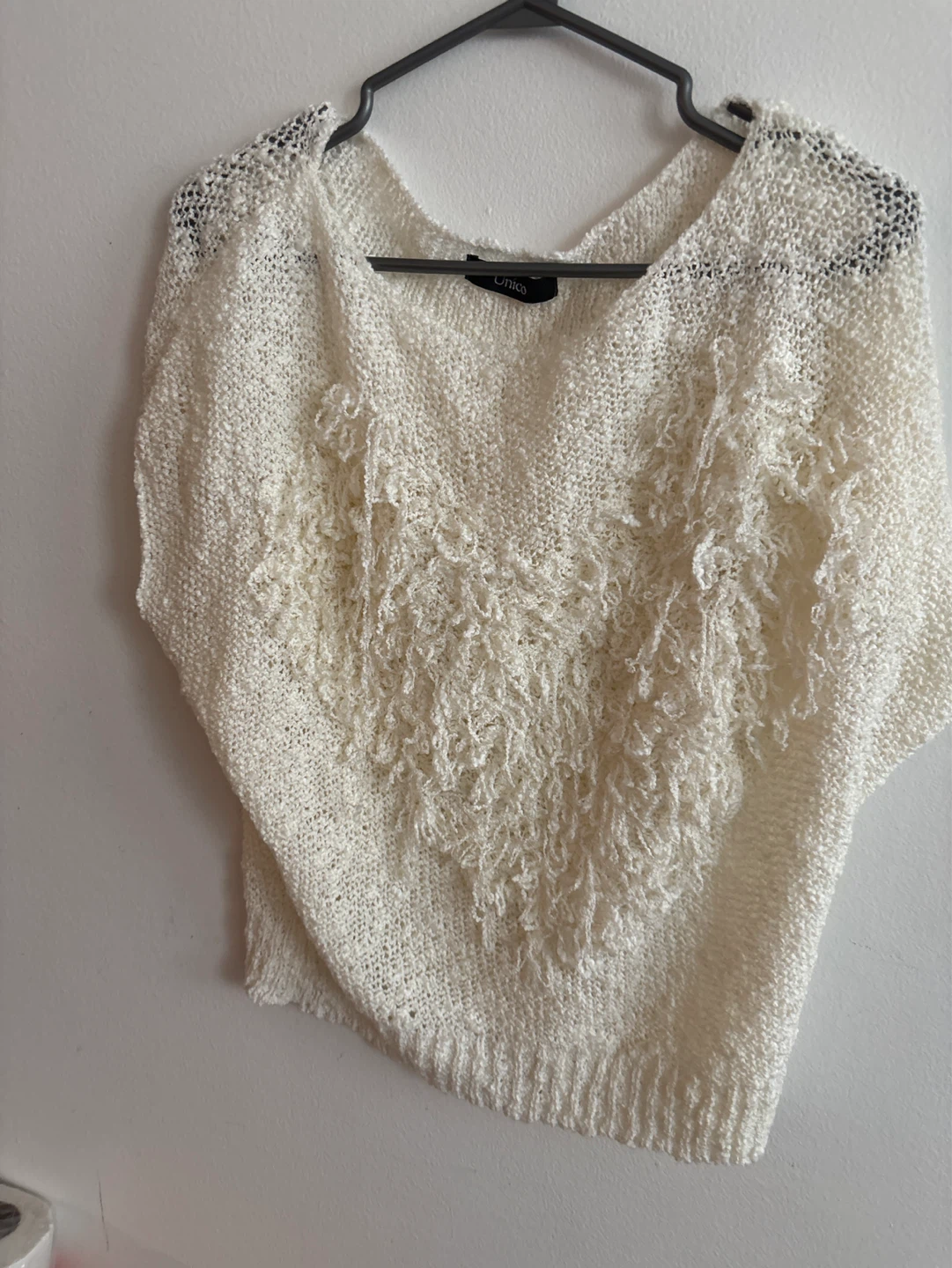 Unico Cream Knit Top