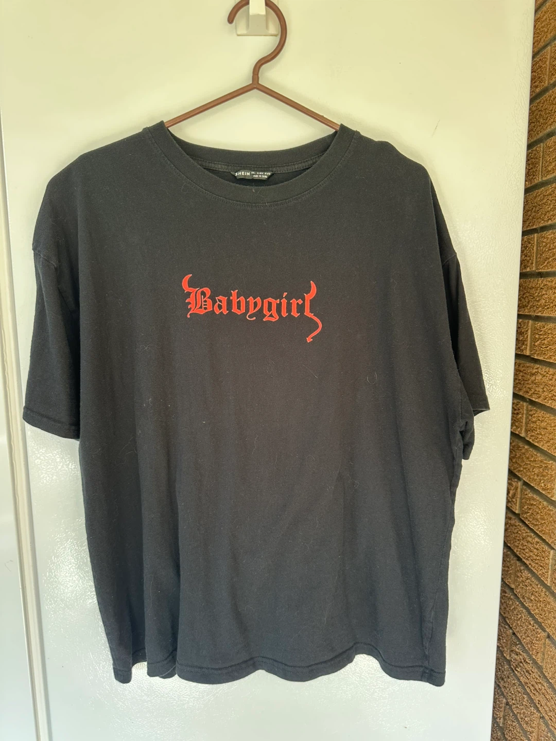SHEIN Black "Babygirl" T-Shirt