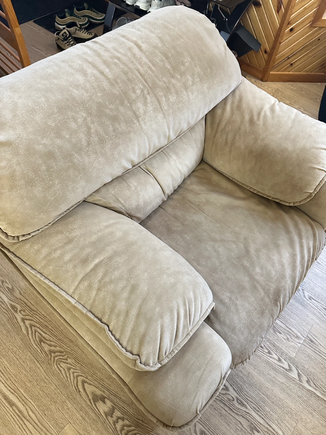 Oversized Beige/Taupe Lounge Chair Sofa (CAN DELIVER) - photo 4