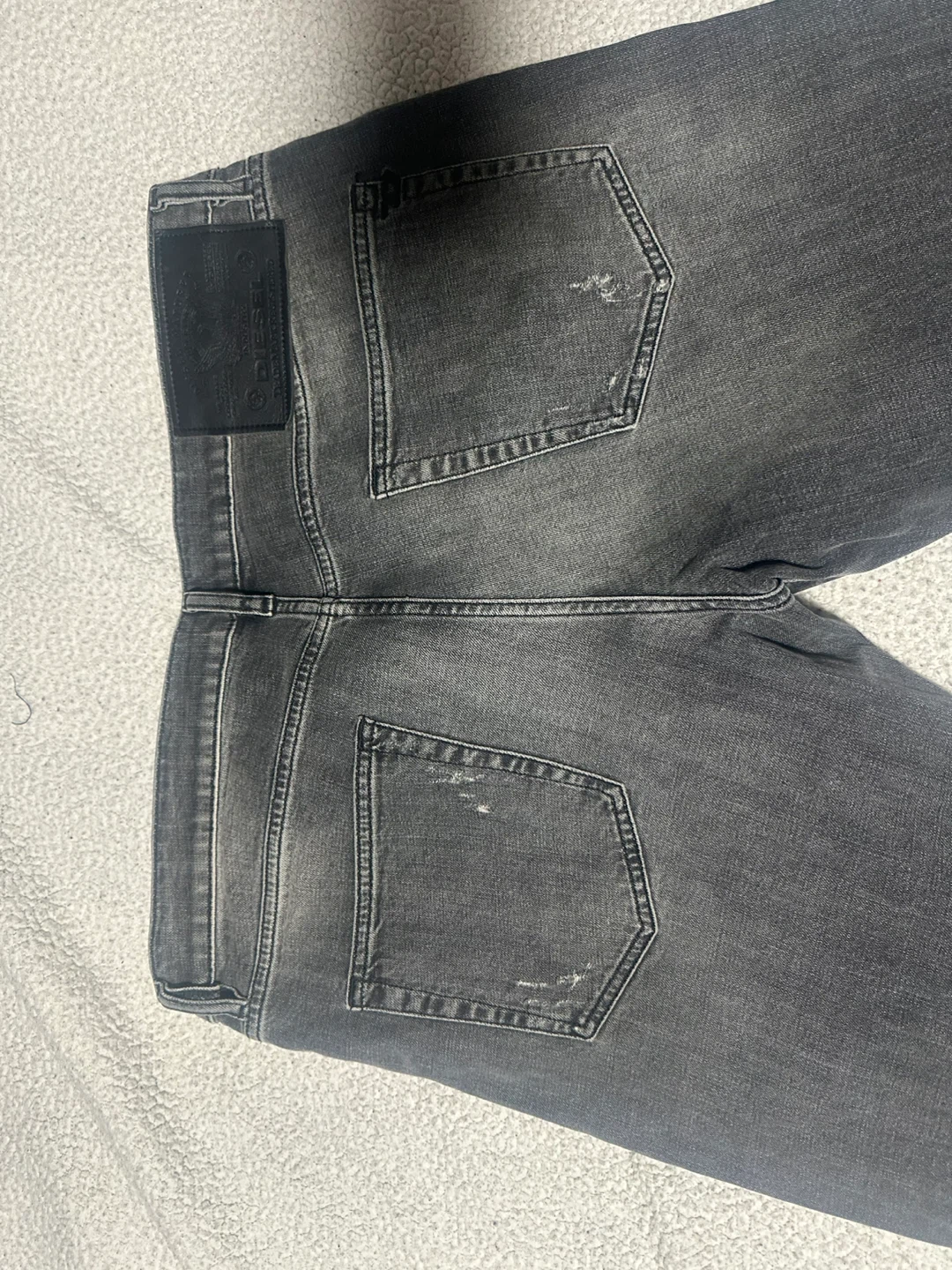 Diesel Men's D-STRUKT Slim Fit Jeans - Grey, Size 32x30 - photo 2