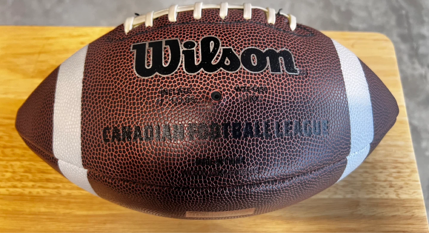Wilson CFL Canadian Football Signed by Mike Pinball Clemons - photo 2