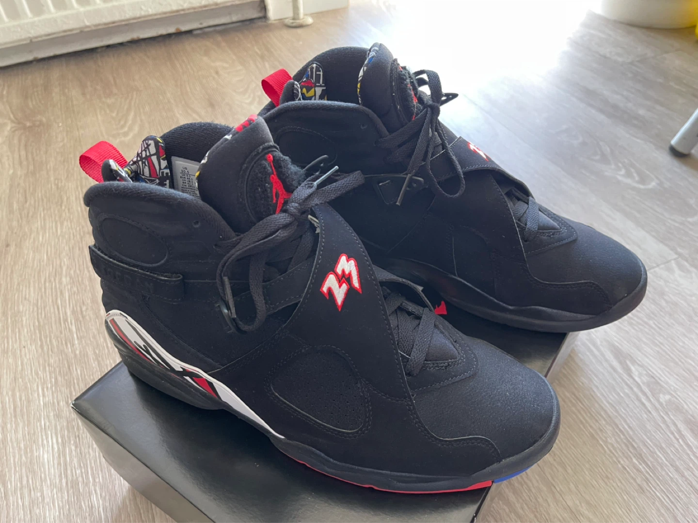 Air Jordan 8 Retro "True Red" Black/White Men's 10.5 10