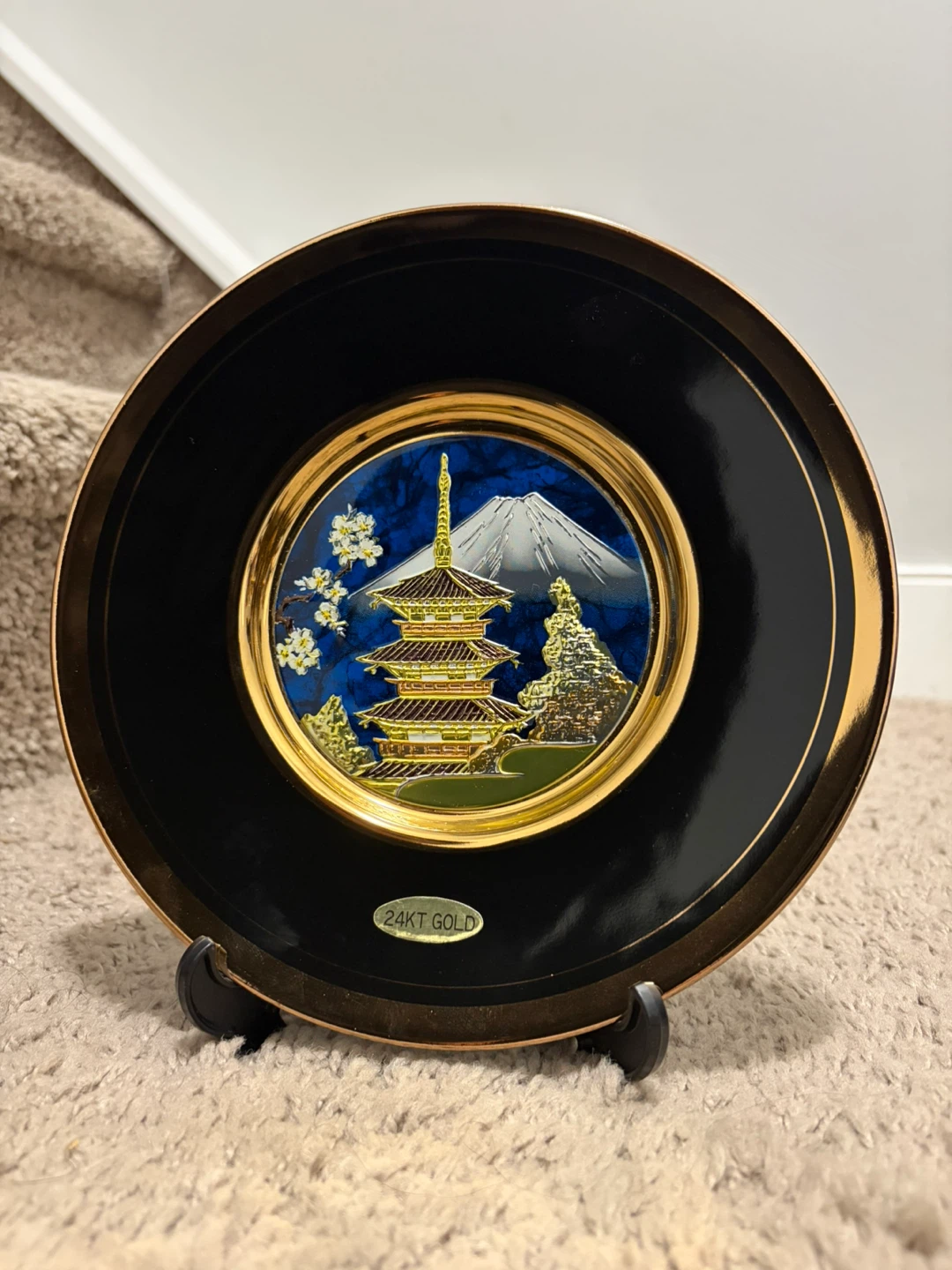 Chokin "The Art of Chokin" Collector Plate 24KT Gold