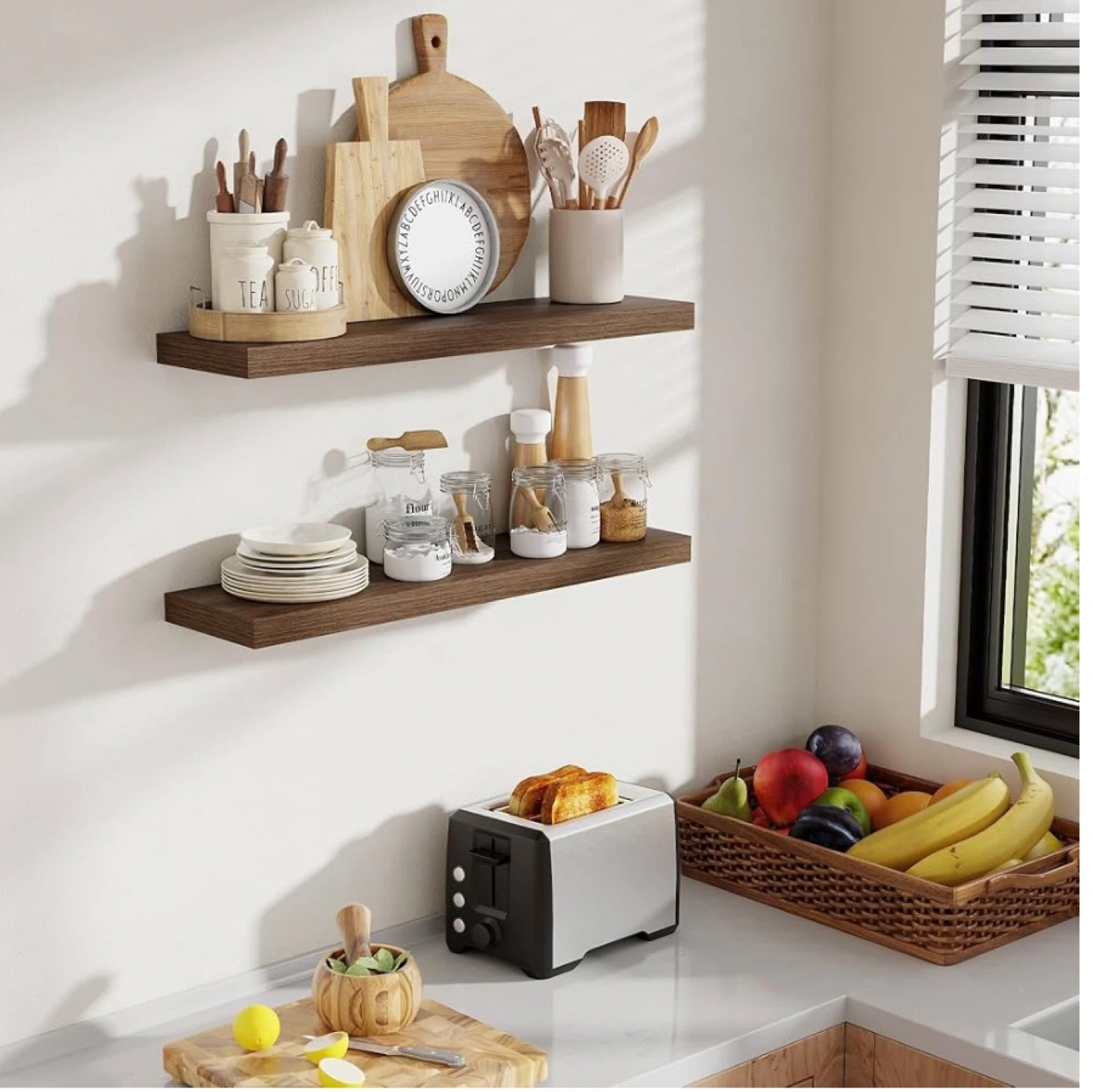 30-inch Floating Shelf - Walnut Finish - photo 4