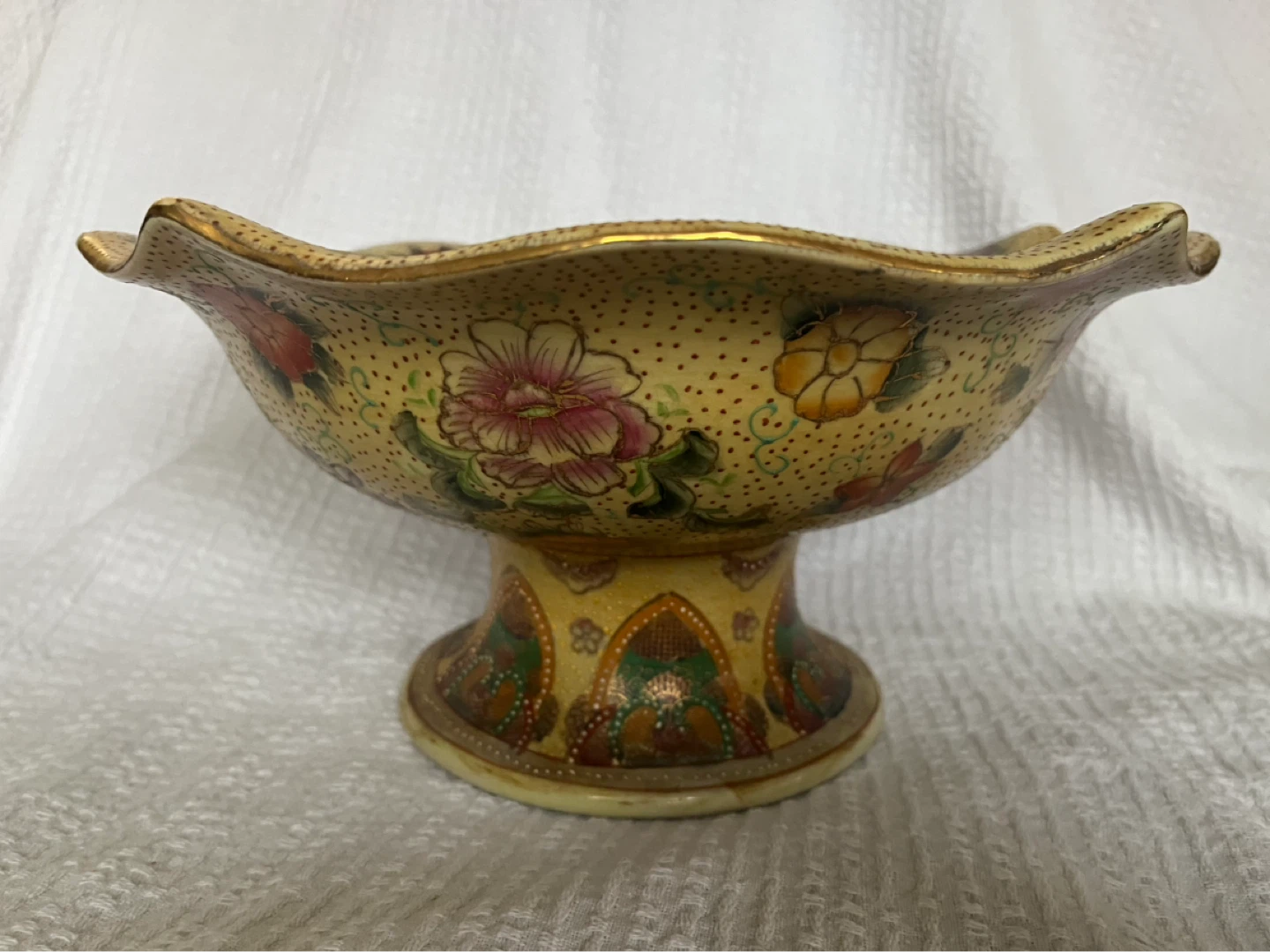 Satsuma Style Pedestal Bowl