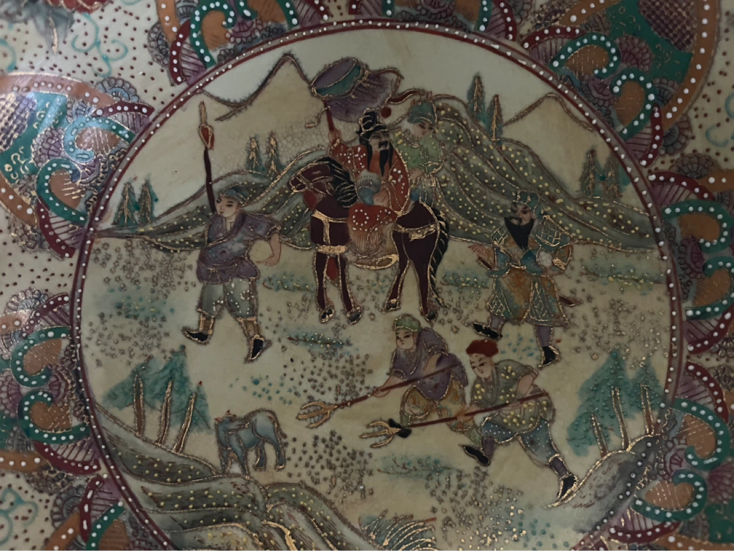 Satsuma Style Pedestal Bowl - photo 3