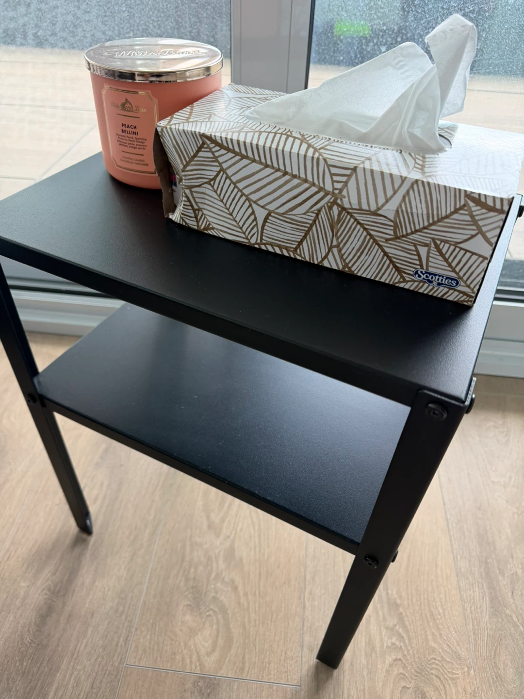Black 2-Tier Side Table - photo 2