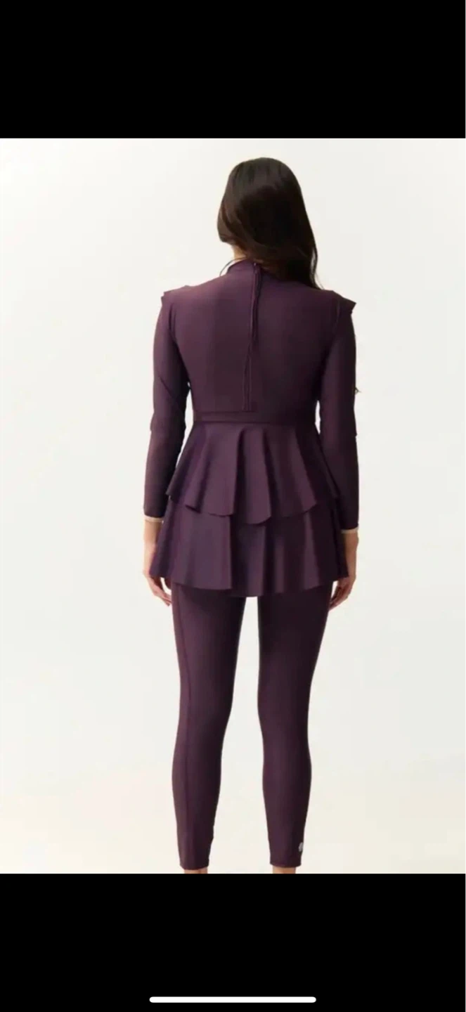 LANUUK Serena Swim Dress & Pants - PLUM (Size Large) - photo 5
