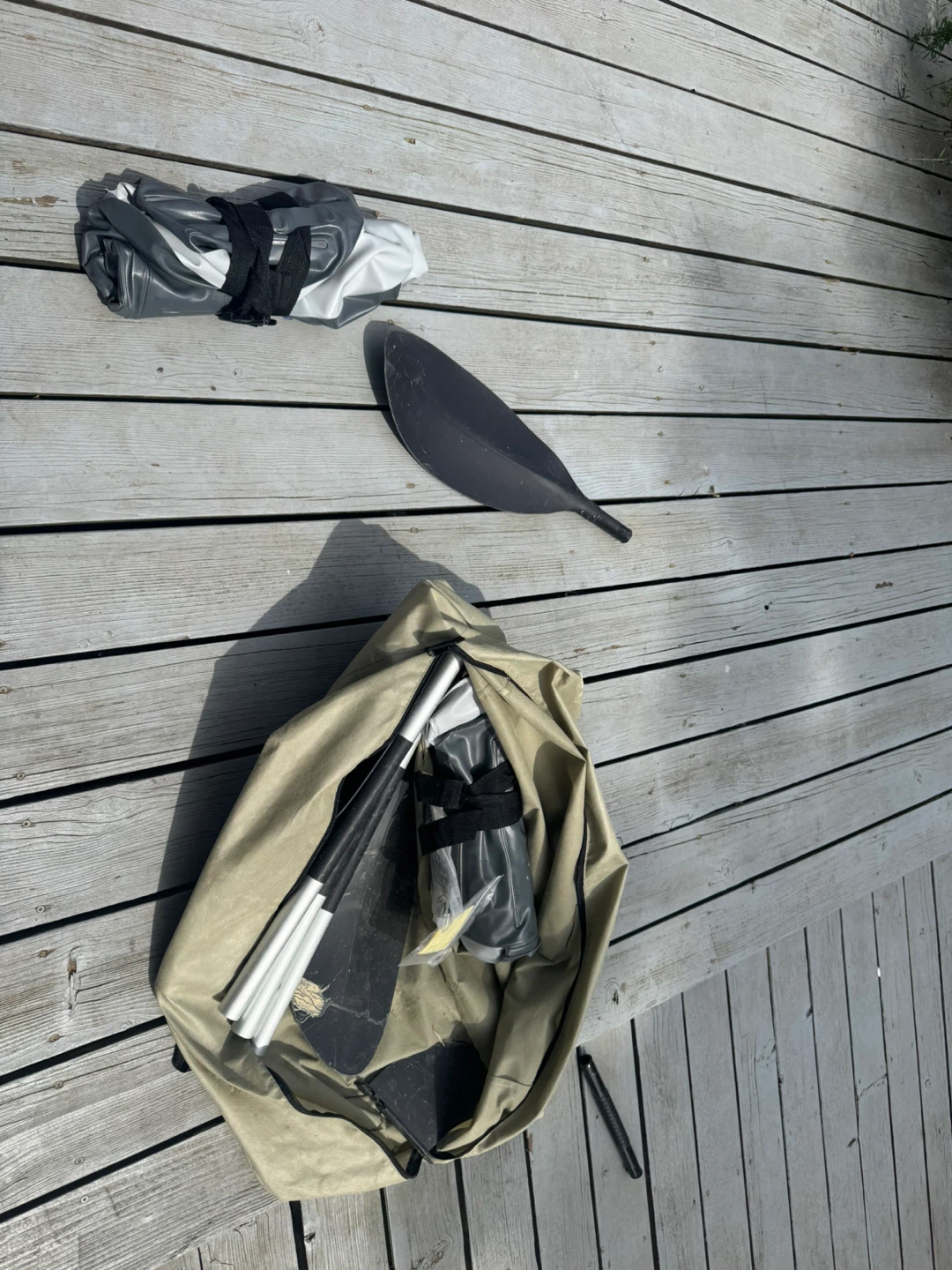 Intex Explorer K2 Kayak with 2 life jackets used 2 times only - photo 3