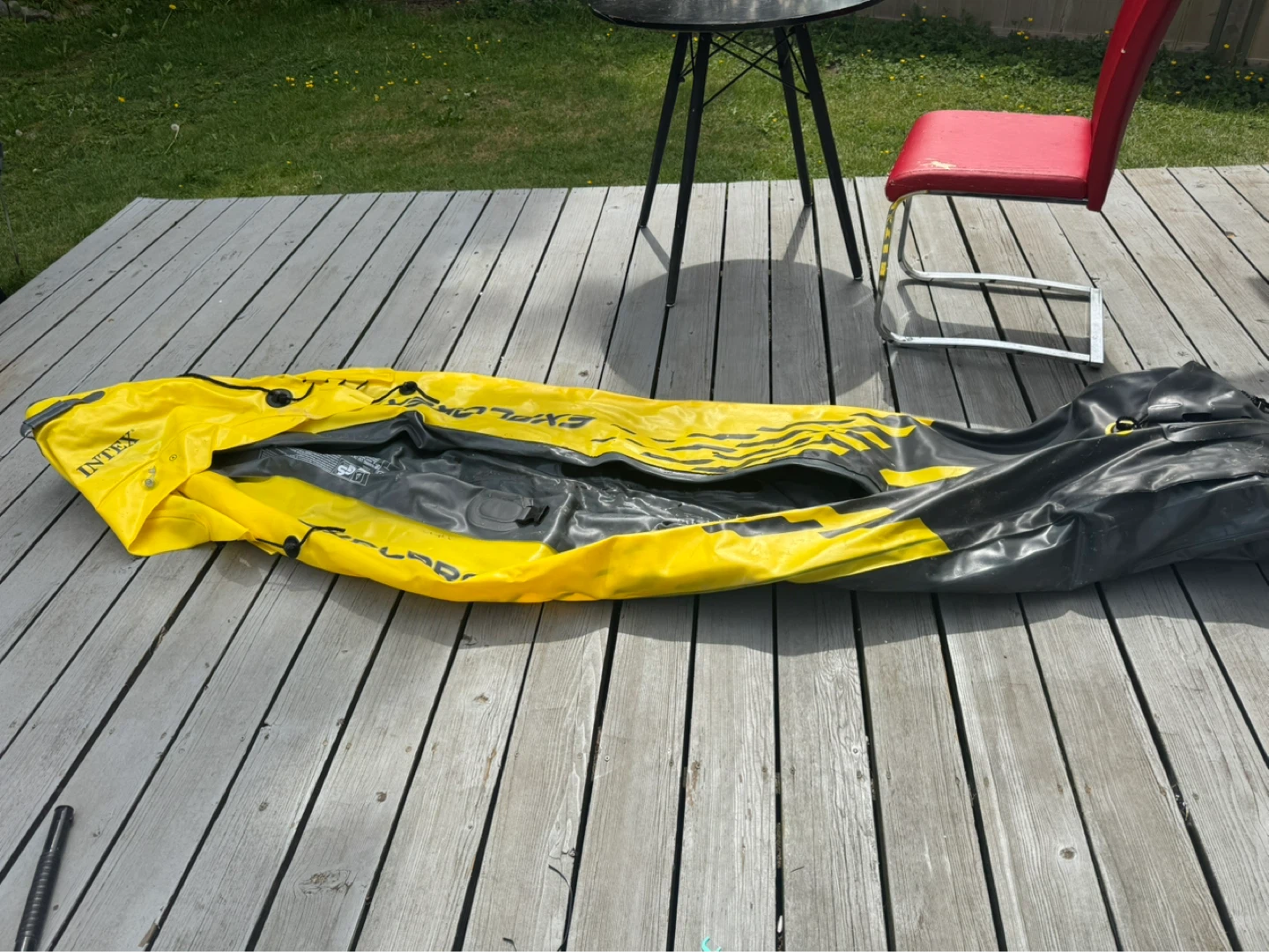 Intex Explorer K2 Kayak with 2 life jackets used 2 times only - photo 2