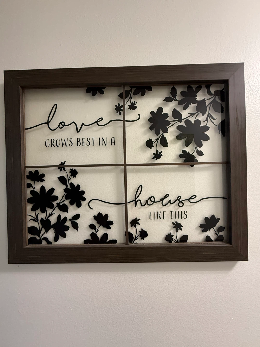 Decorative Wall Art with Floral Design