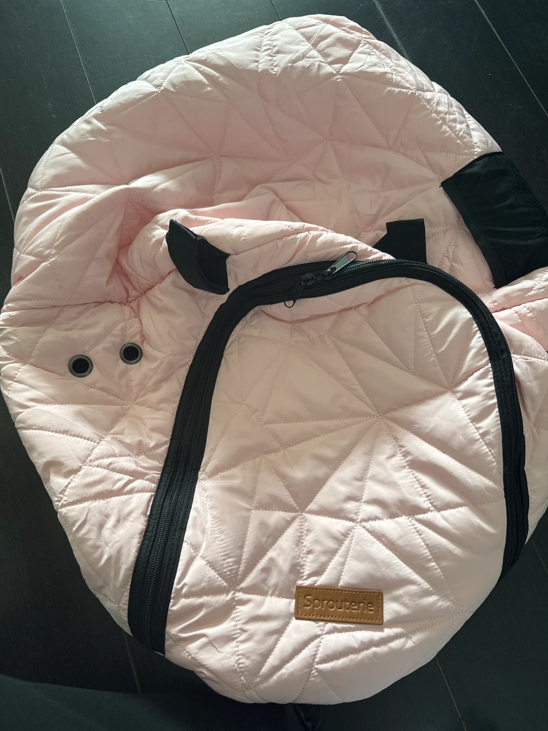 Sprouterie Pink Car Seat Cover Baby Winter Canopy - photo 2