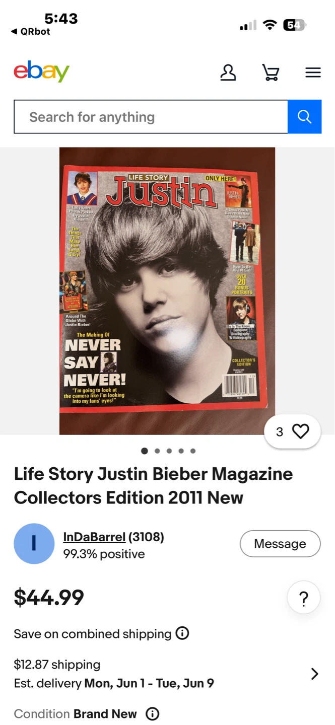 Life Story Justin Bieber Magazine Collectors Edition 2011 - photo 3