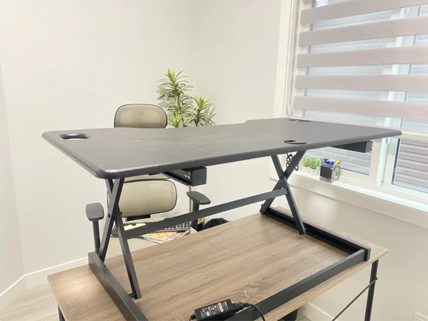 Black Standing Desk Converter