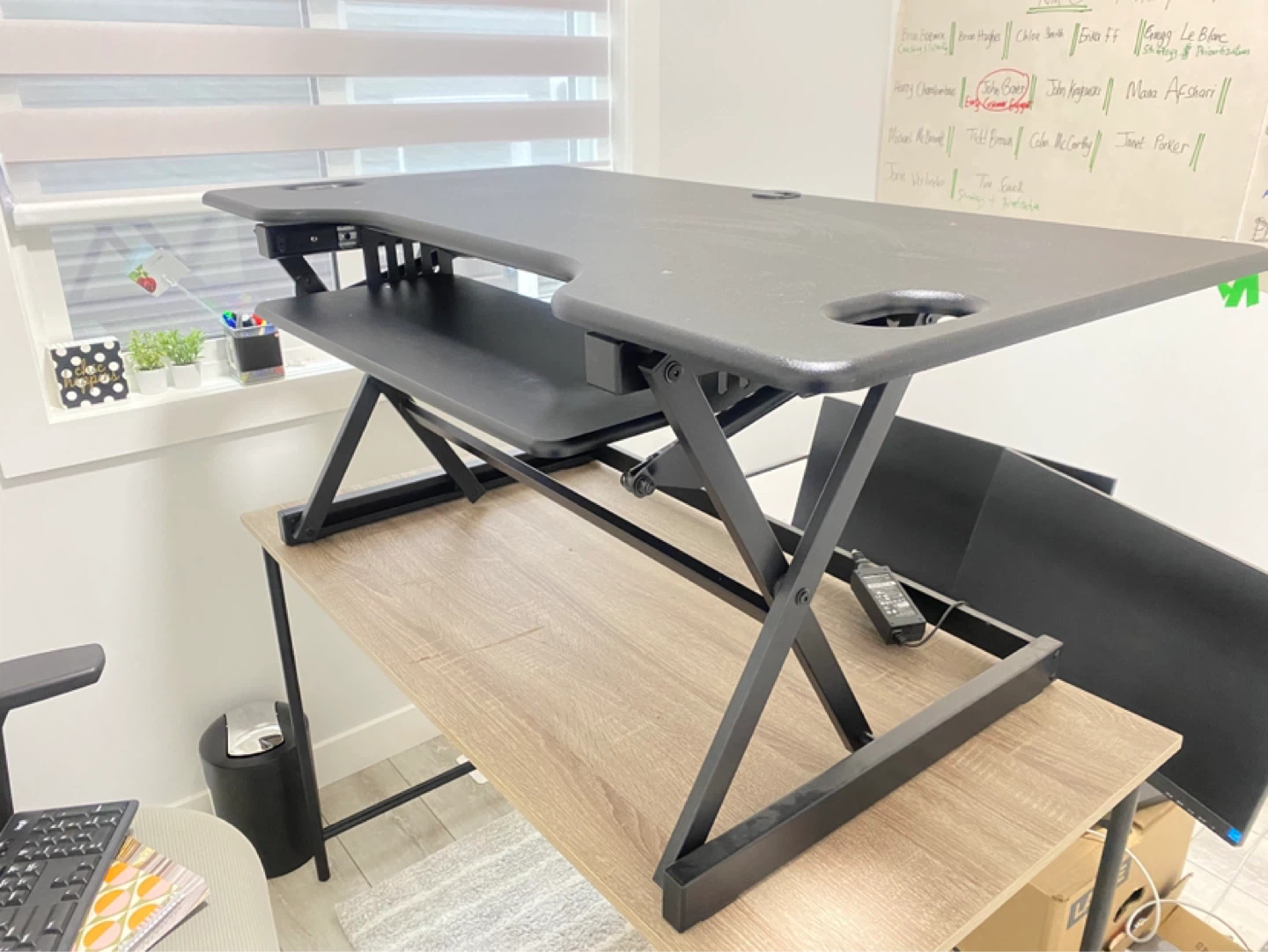 Black Standing Desk Converter - photo 3