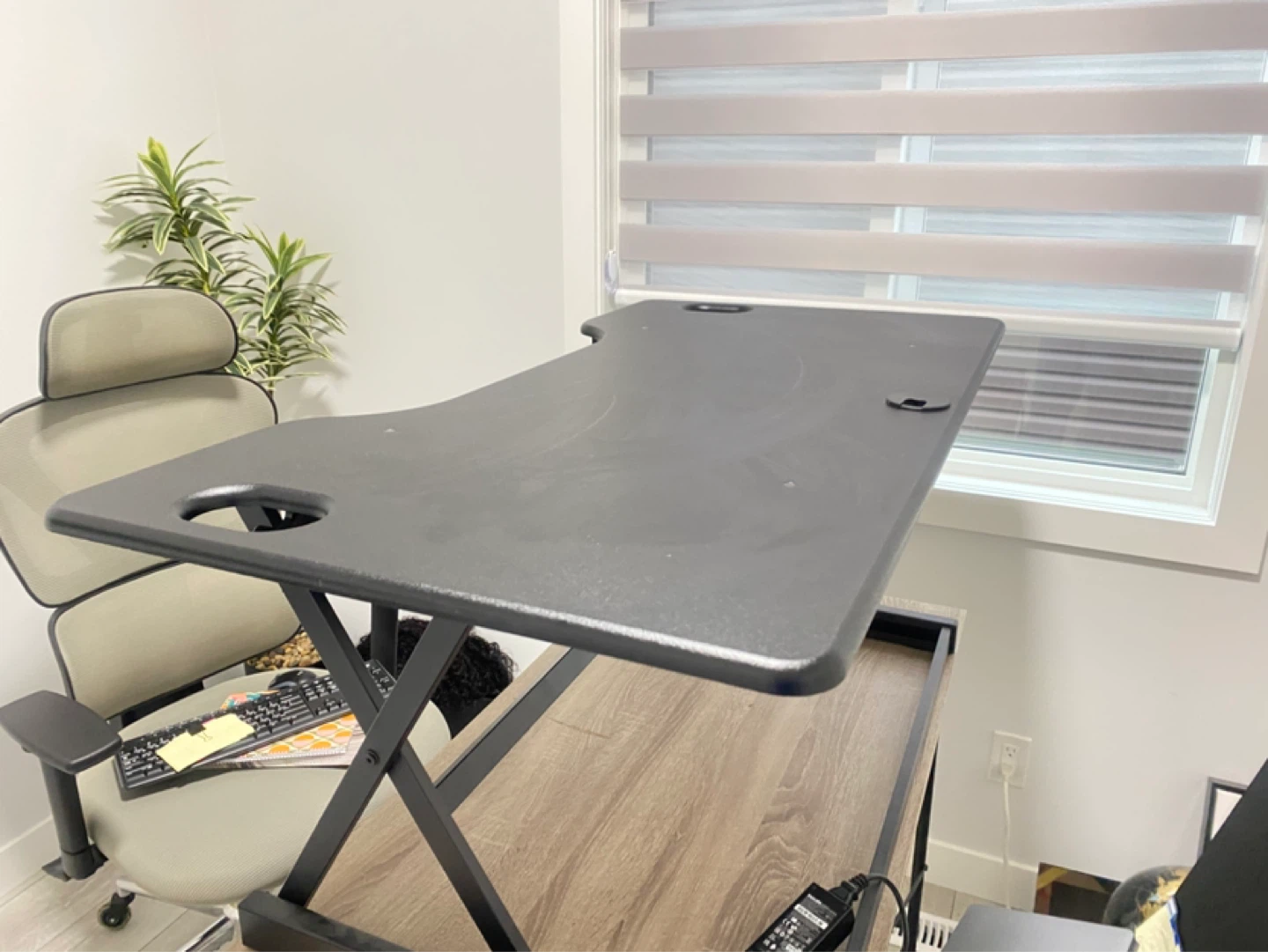 Black Standing Desk Converter - photo 2