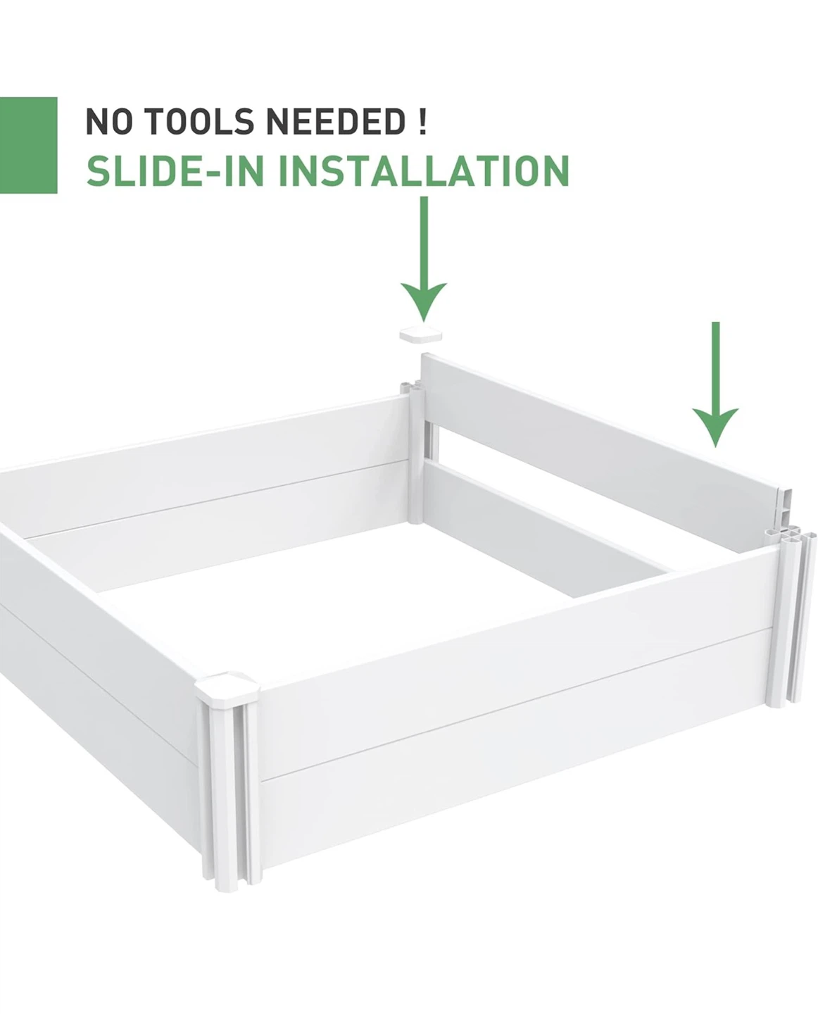 White Raised Garden Bed - 4 ft x 2 ft - photo 5