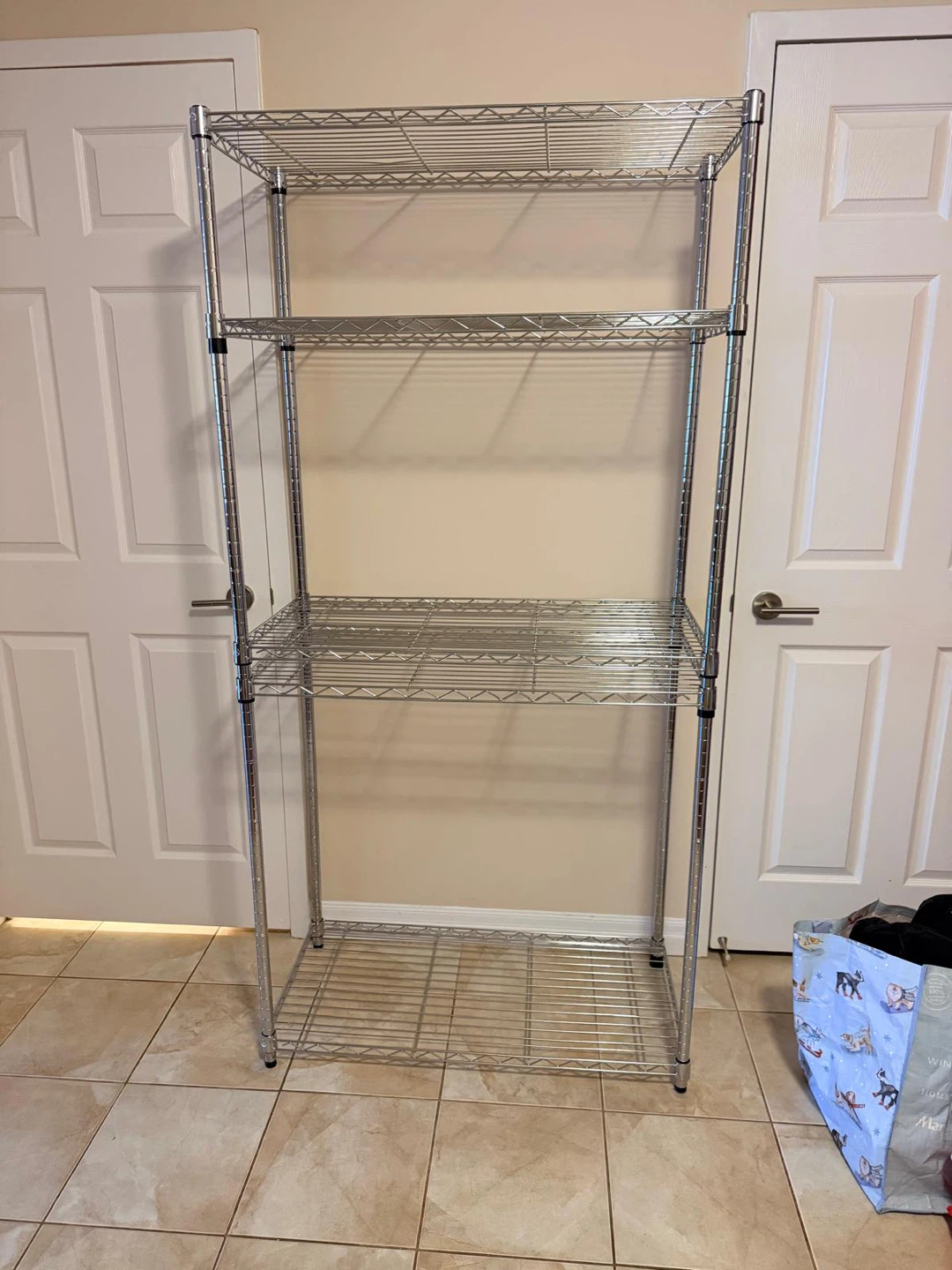5-Tier Chrome Wire Shelving Unit