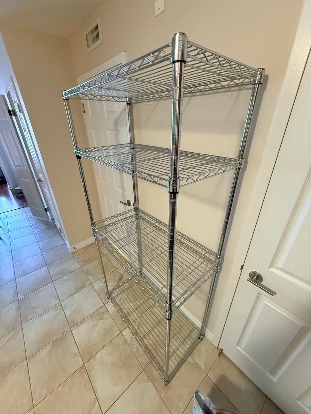 5-Tier Chrome Wire Shelving Unit - photo 2
