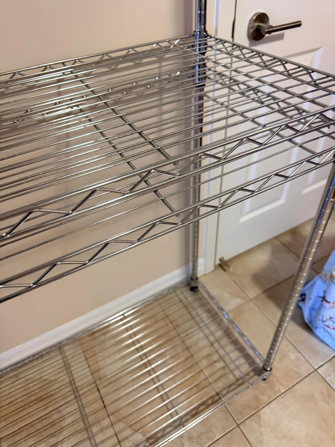 5-Tier Chrome Wire Shelving Unit - photo 4