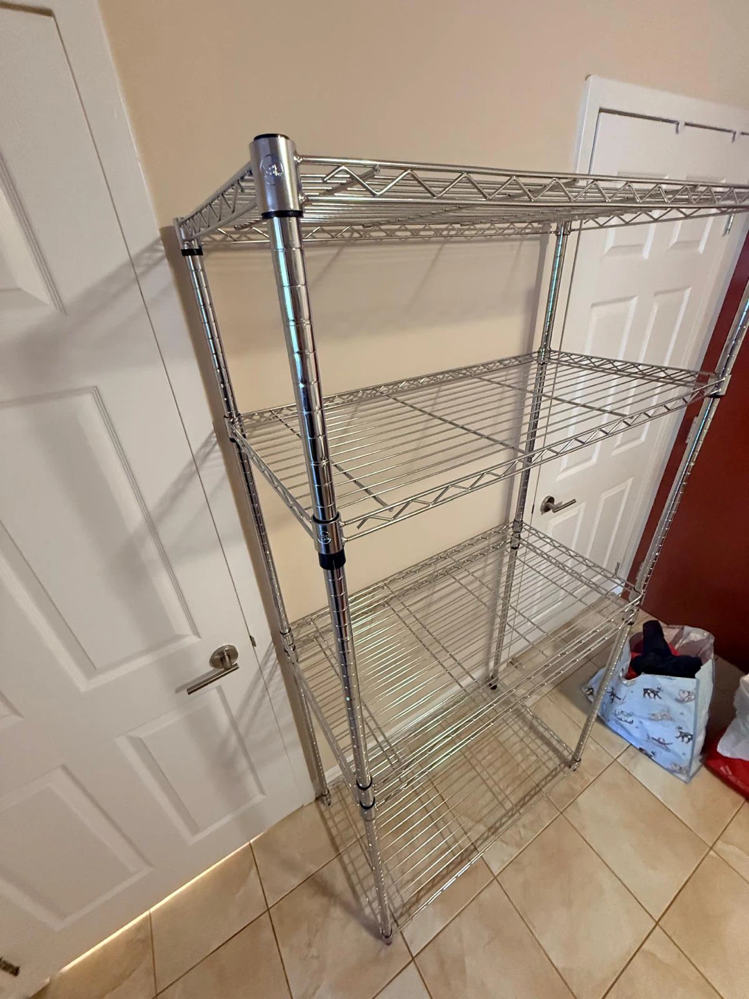 5-Tier Chrome Wire Shelving Unit - photo 3