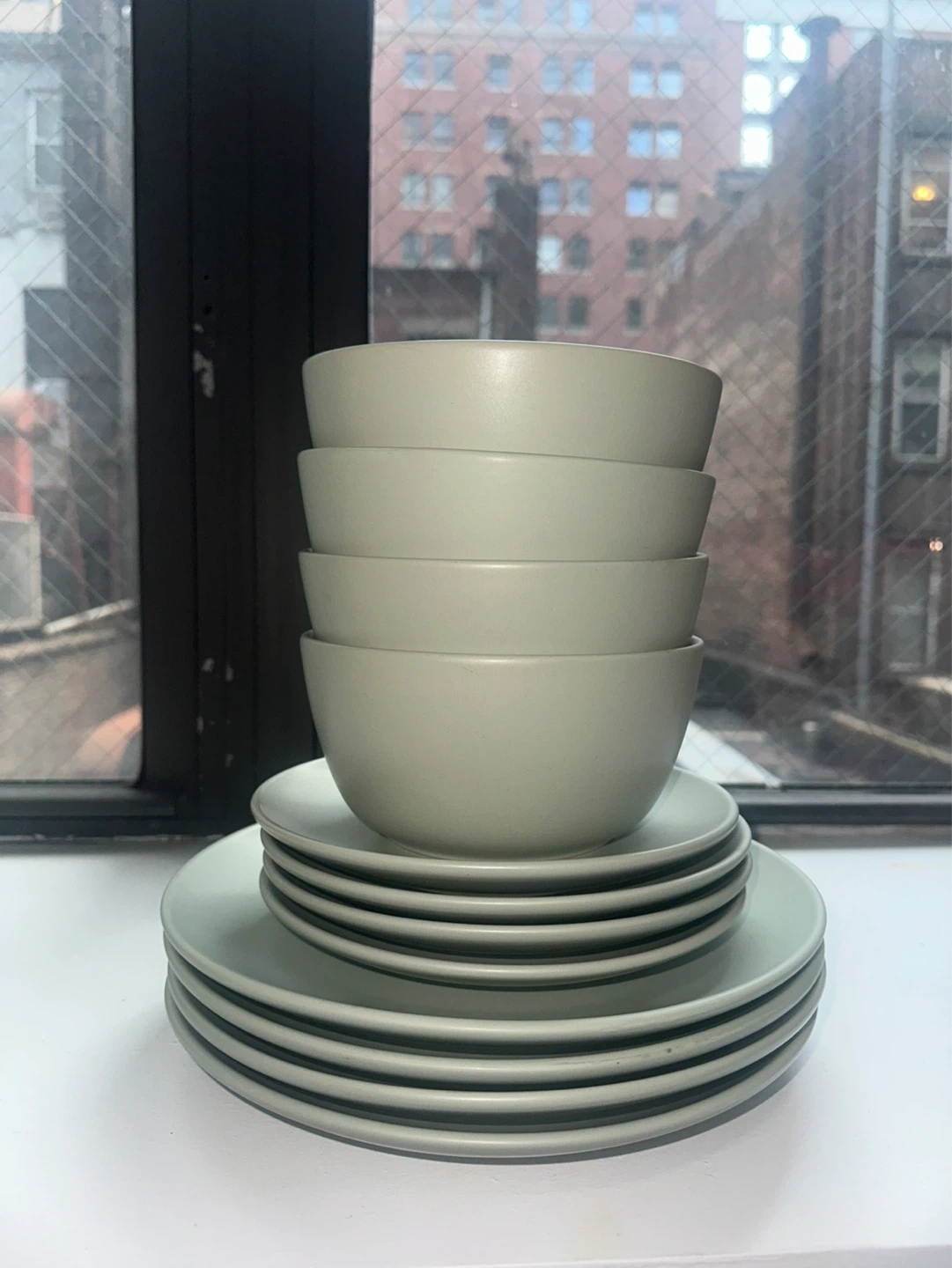 Beautiful Sage Green Dinnerware set