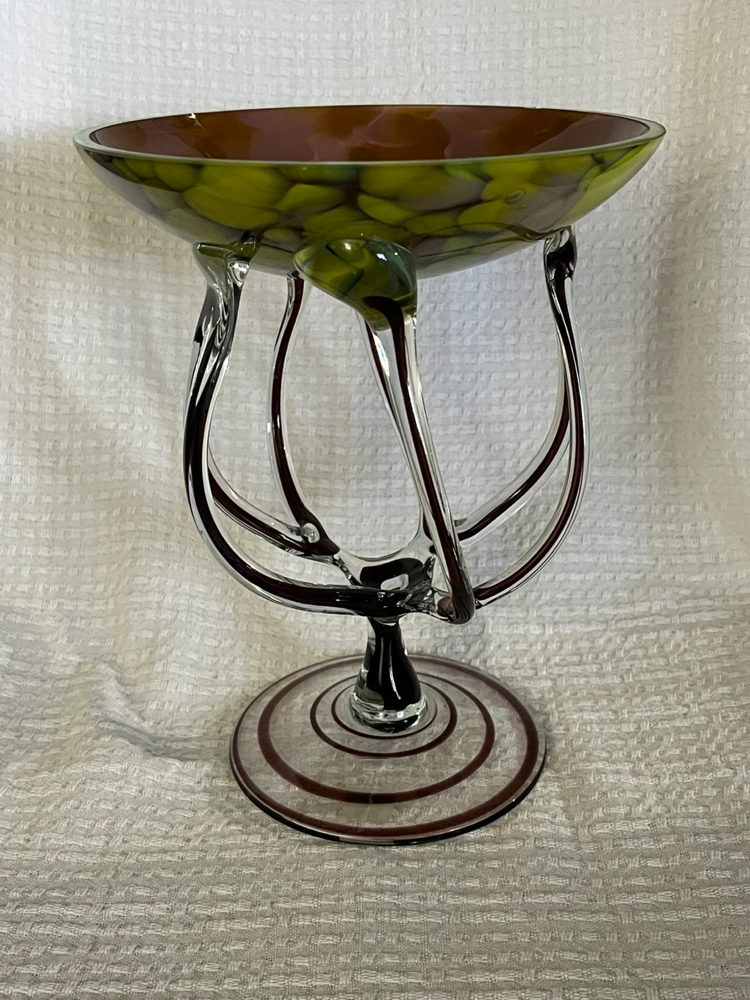 Polish art glass, in they style of Jozefina Krosno