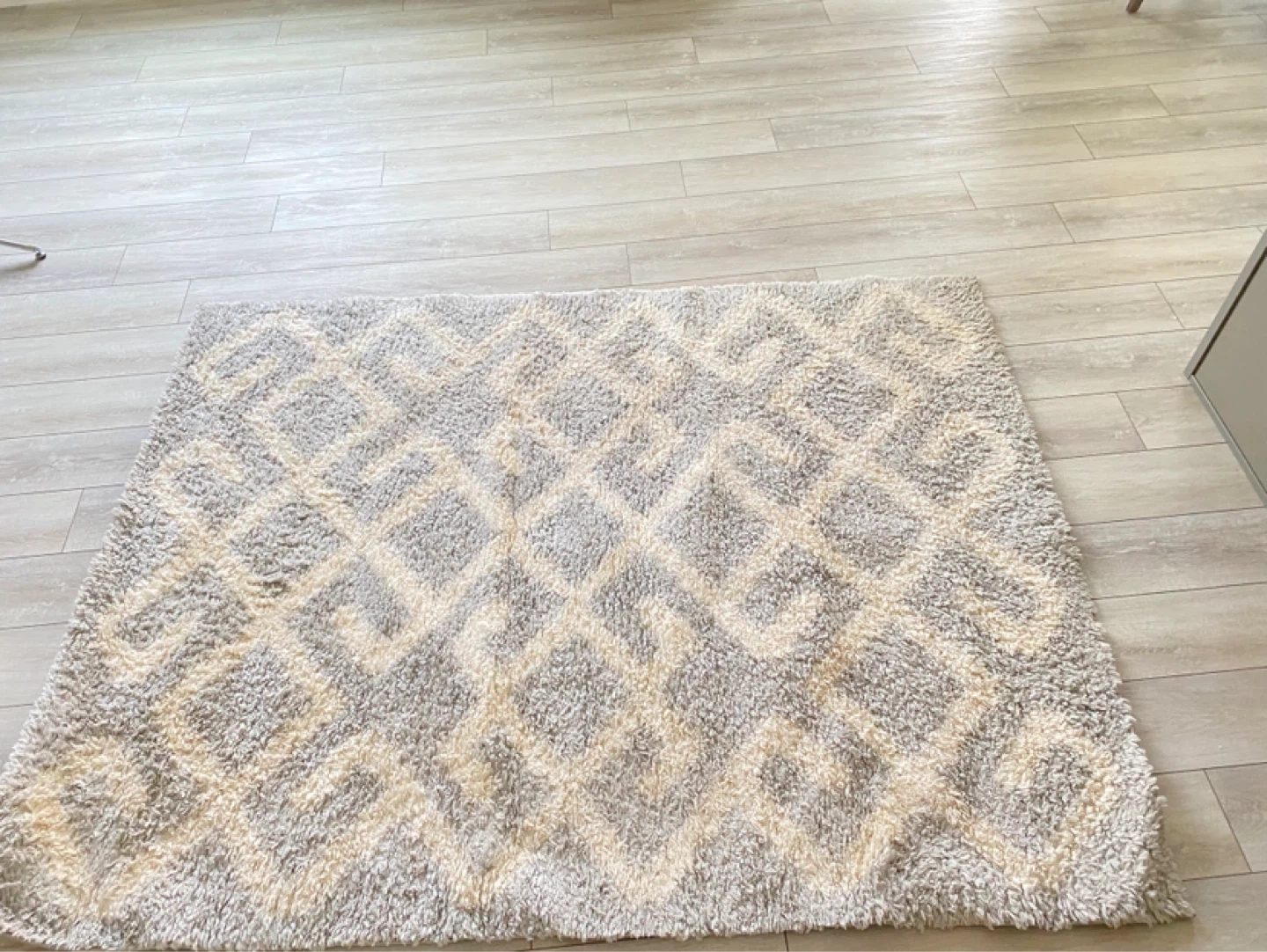 Shaggy Geometric Area Rug - photo 2