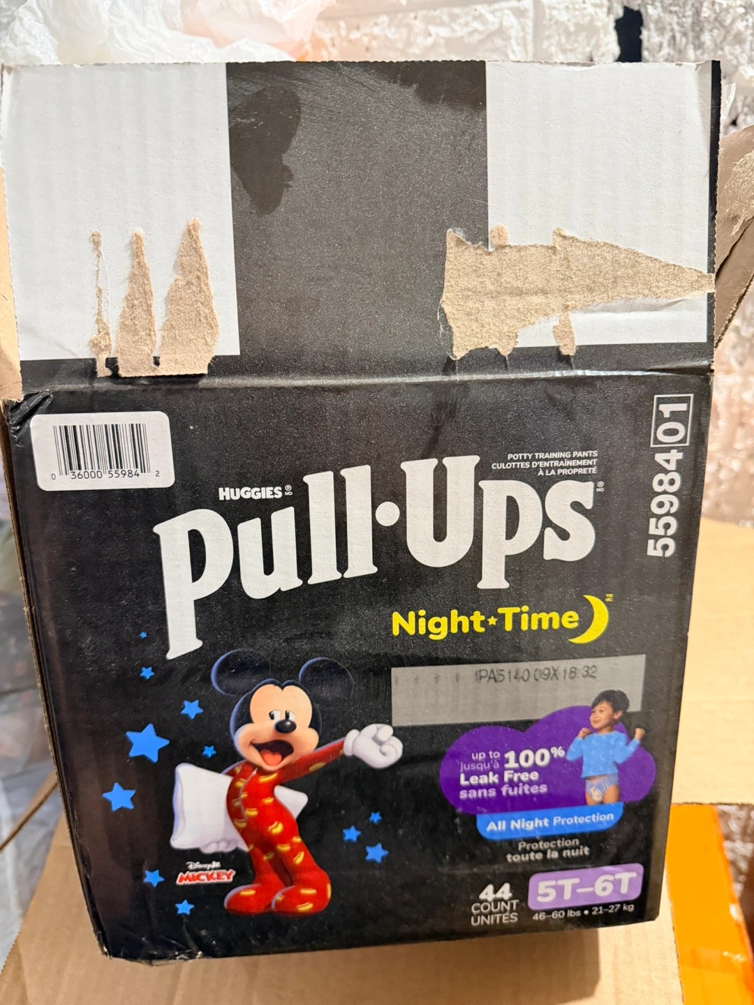 Huggies Pull-Ups Night Time Training Pants 5T-6T
