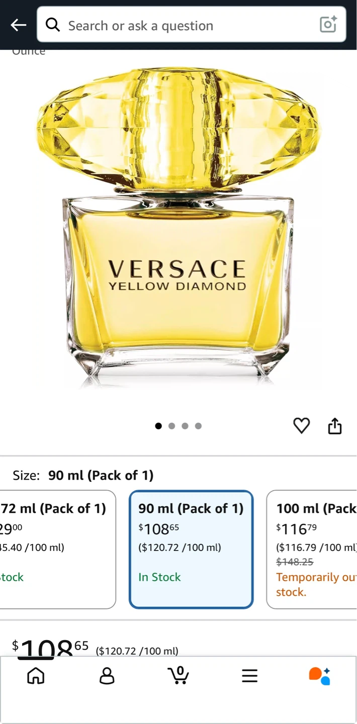 Versace Yellow Diamond Eau de Toilette for Women, 90ml - photo 2