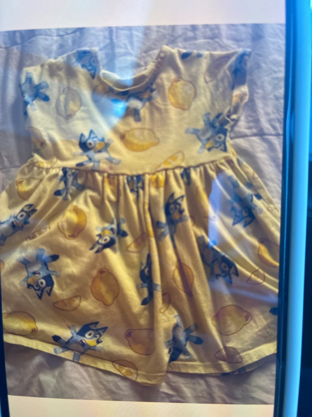 Bluey Lemon Dress Size 4T