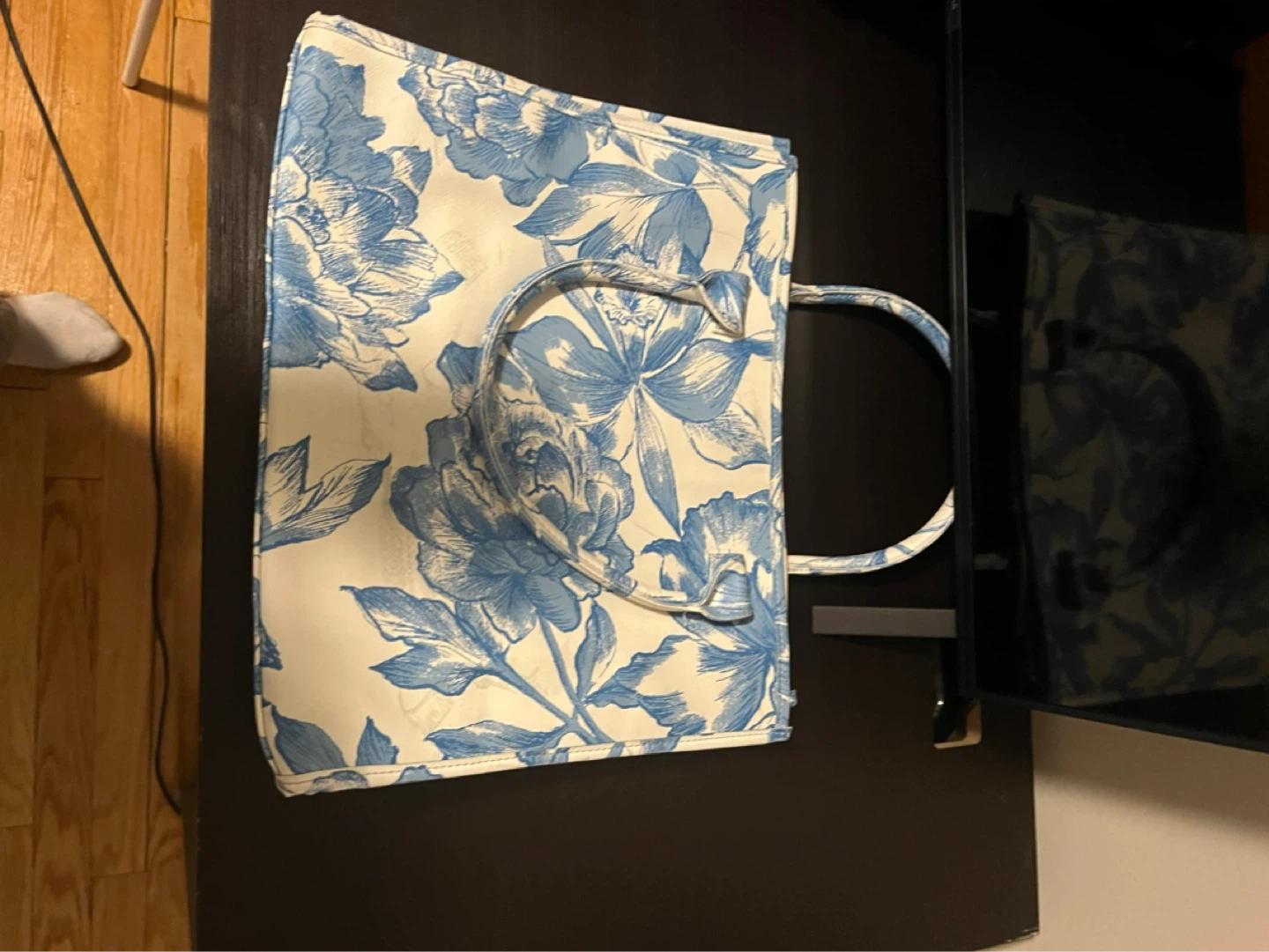 Blue Floral Tote Bag - photo 2