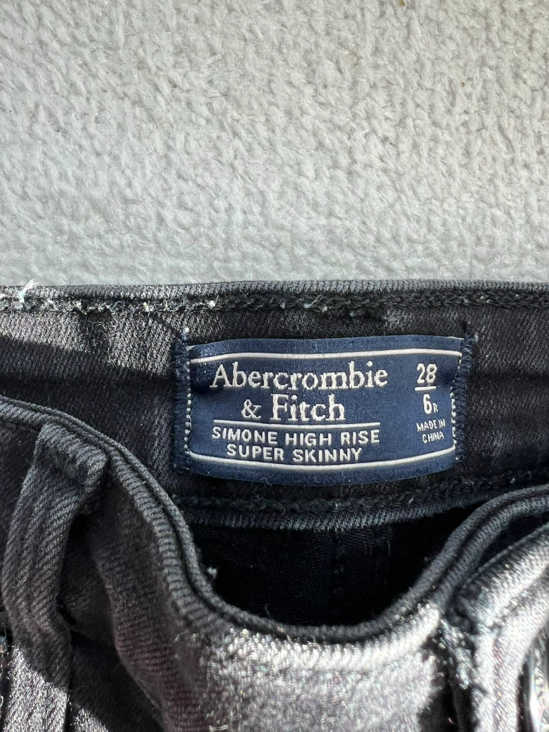 Abercrombie & Fitch High Rise Black Skinny Jeans - photo 2