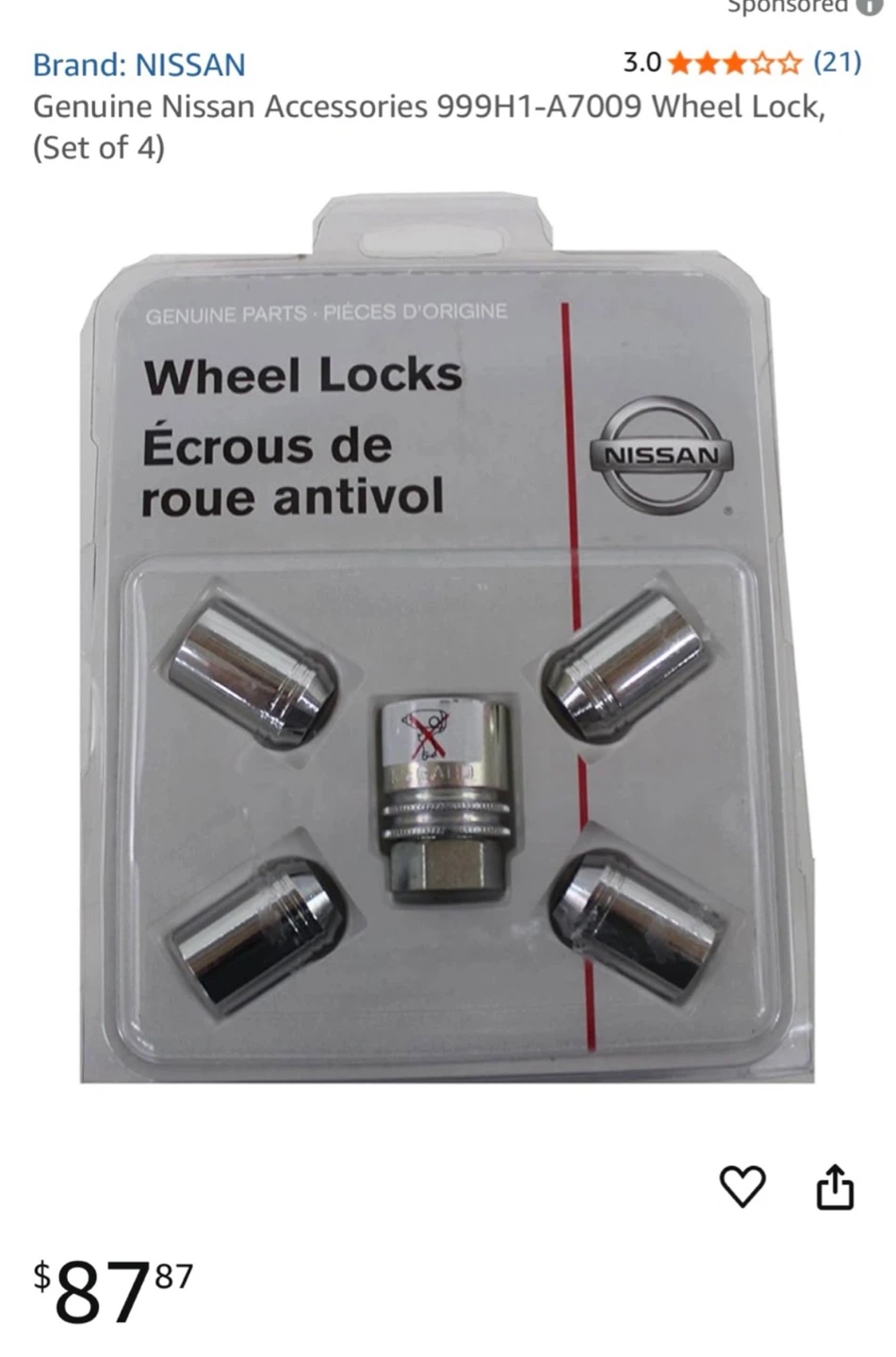 Nissan Wheel Locks