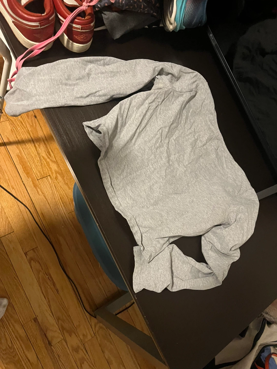 Grey Long Sleeve Top