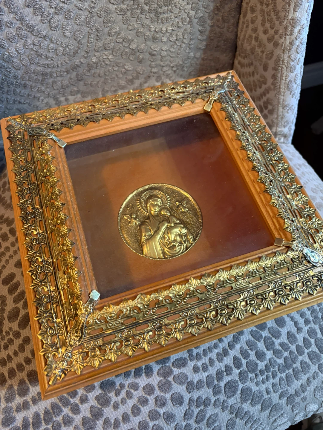 Greek STEFANOTHIKES- Madonna and Child - photo 3