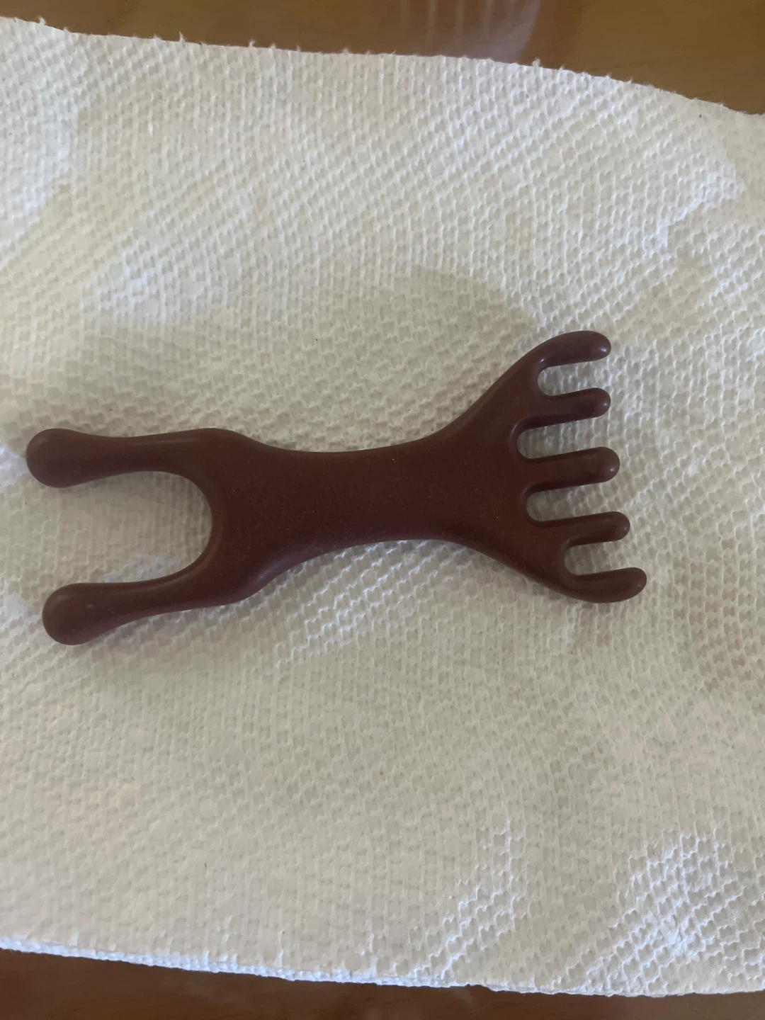 Dark Brown wooden Handheld Massager