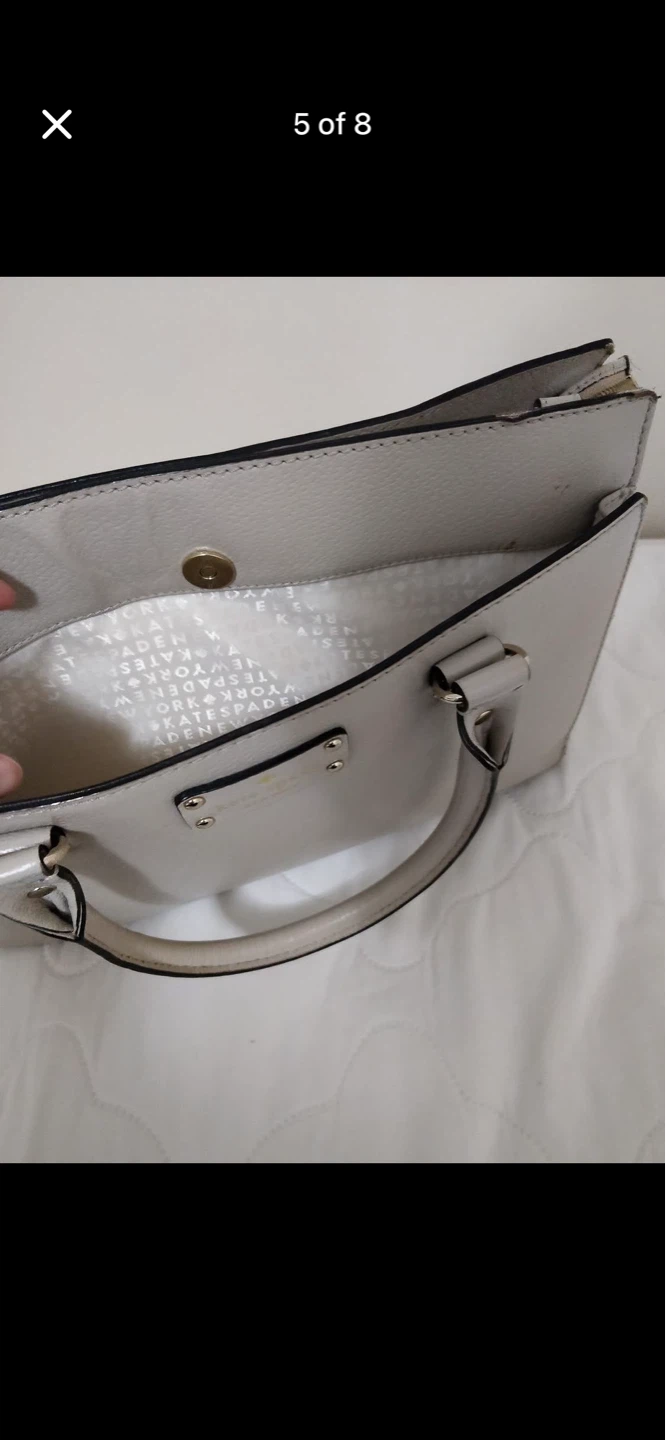 Kate Spade Grey/Cream colored Hand/shoulder bag - photo 5