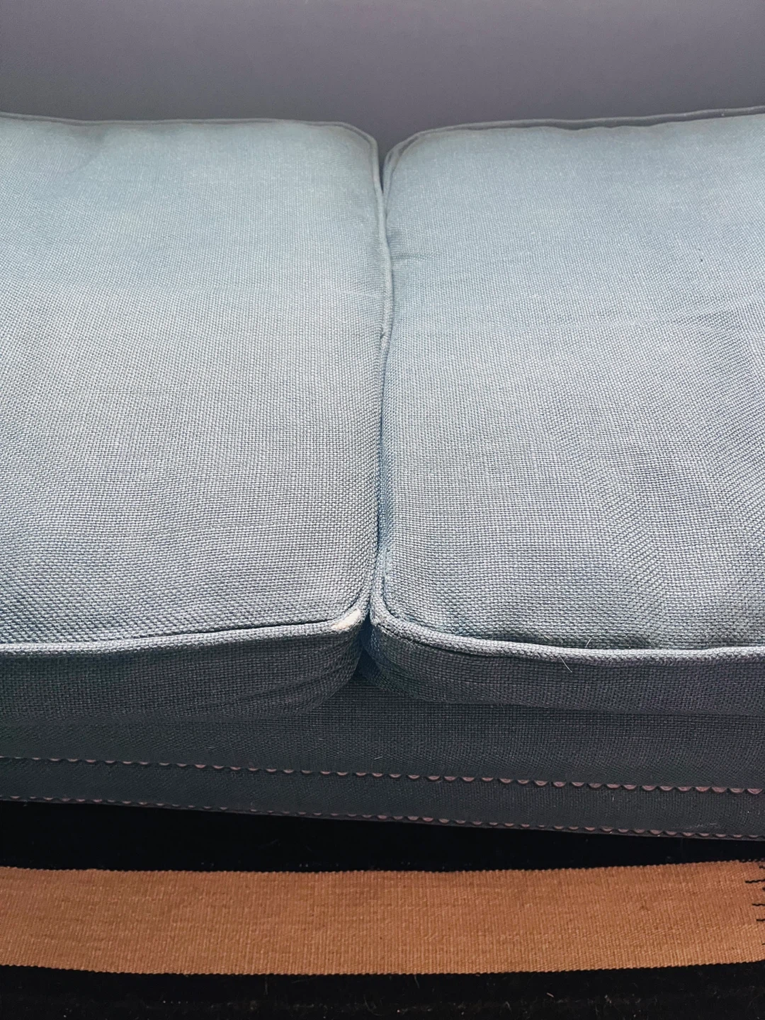 Restoration Hardware Loveseat with Nailhead Trim - photo 4