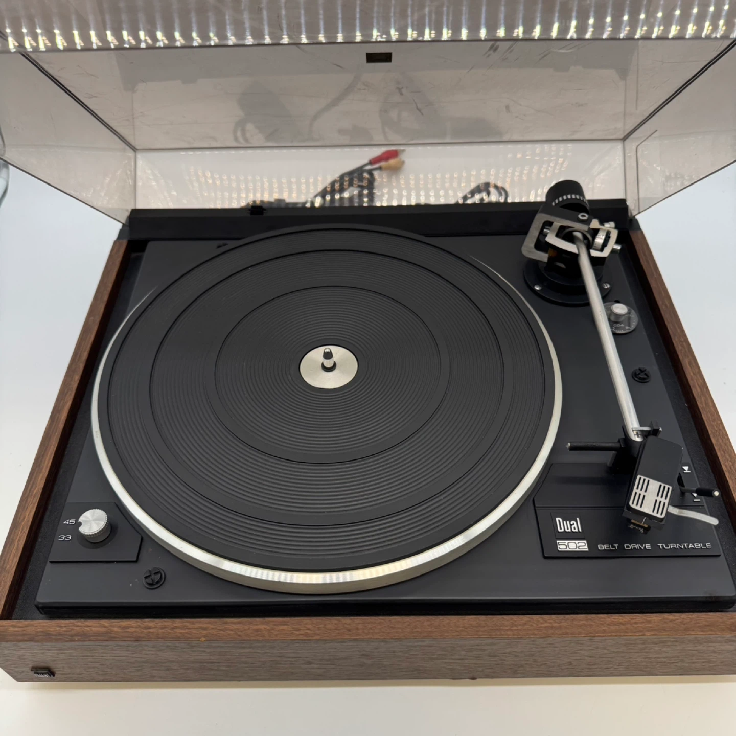 Vintage 1970s Dual 502 Belt Drive Turntable Record Player - photo 3