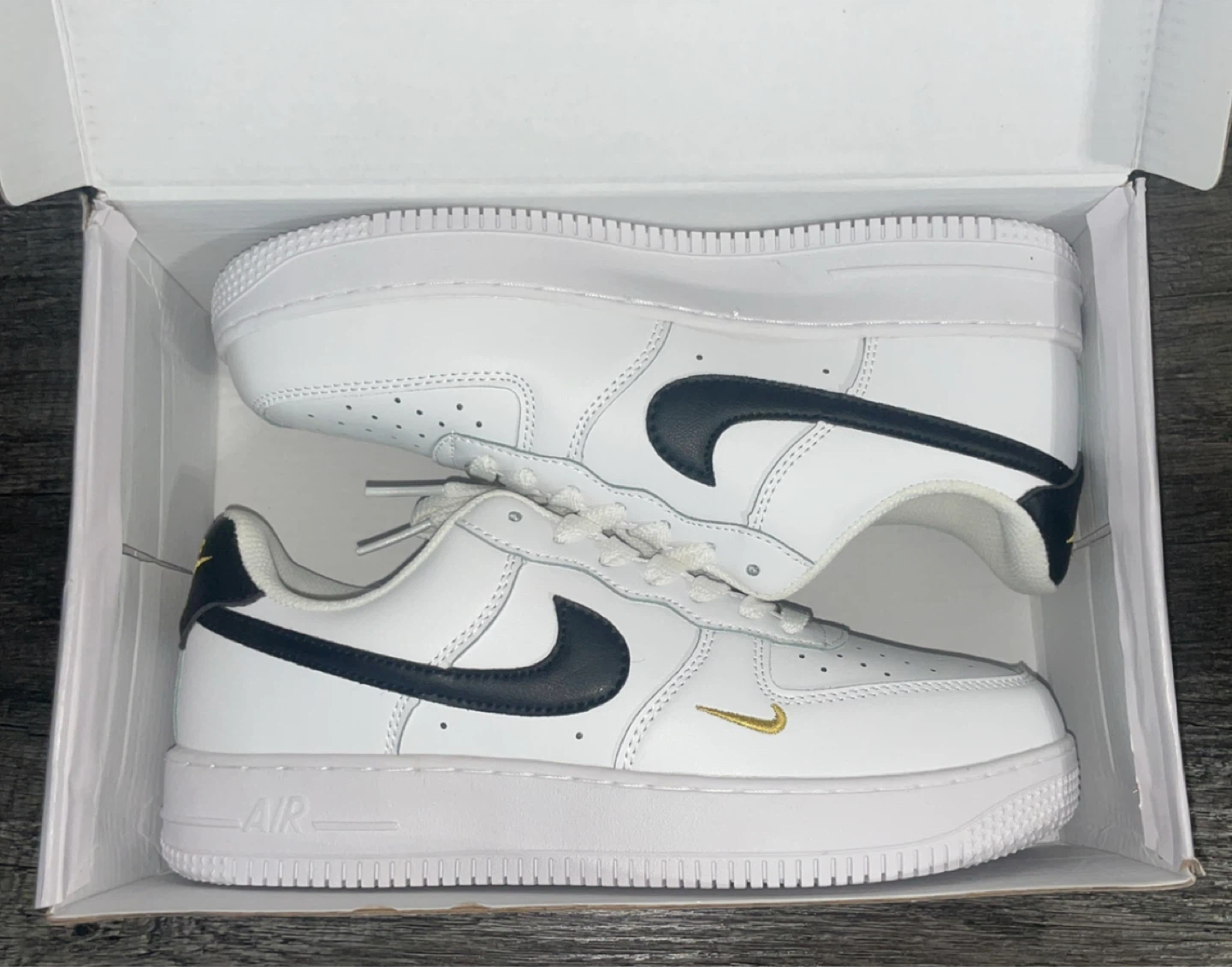 Black and White AF1s size 8.5
