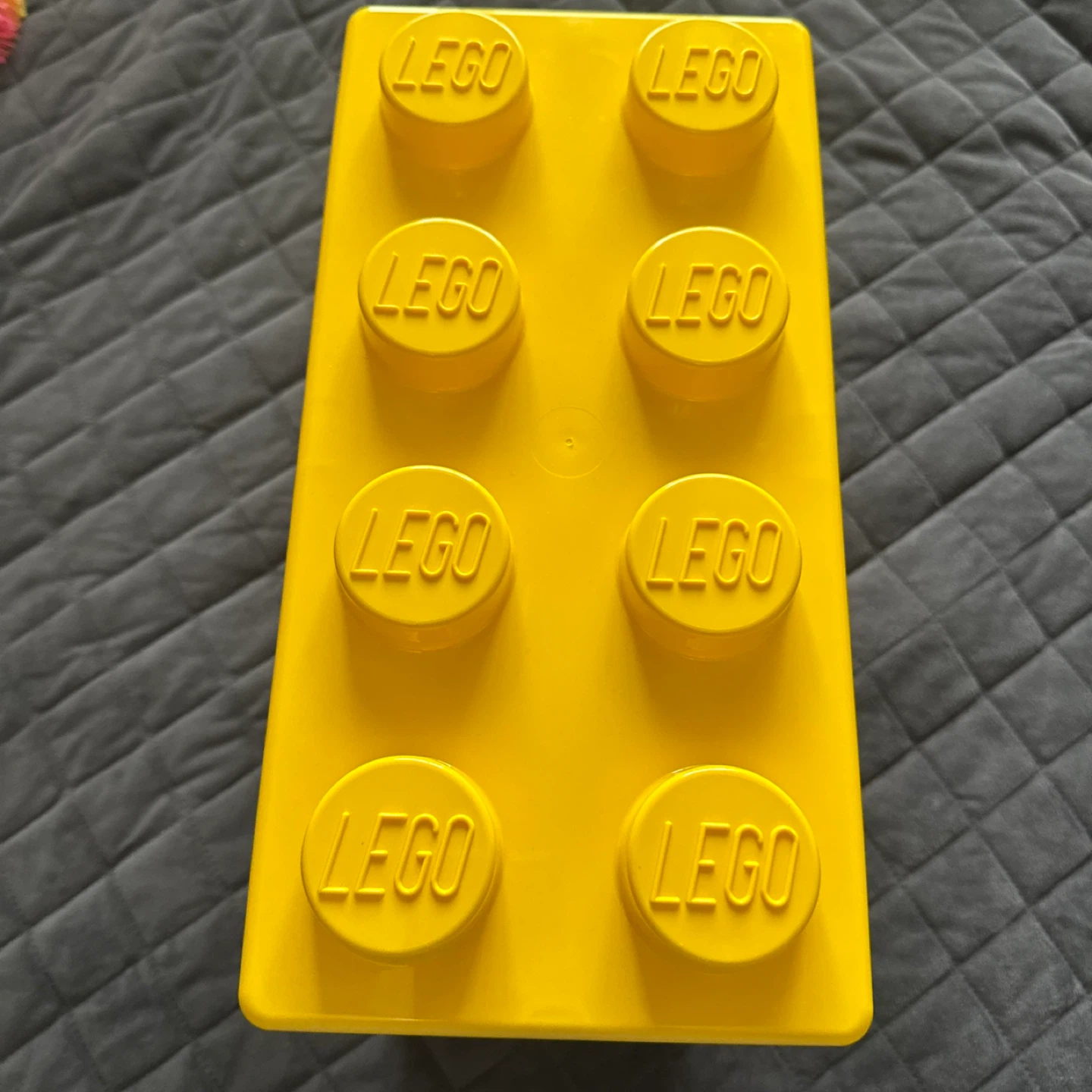 Yellow LEGO Storage Brick 8-Stud Container Large Box only - photo 2