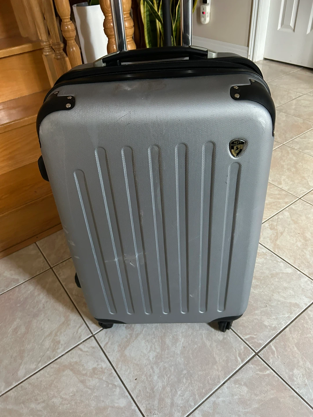 Heys - Silver Hardside Check in Luggage