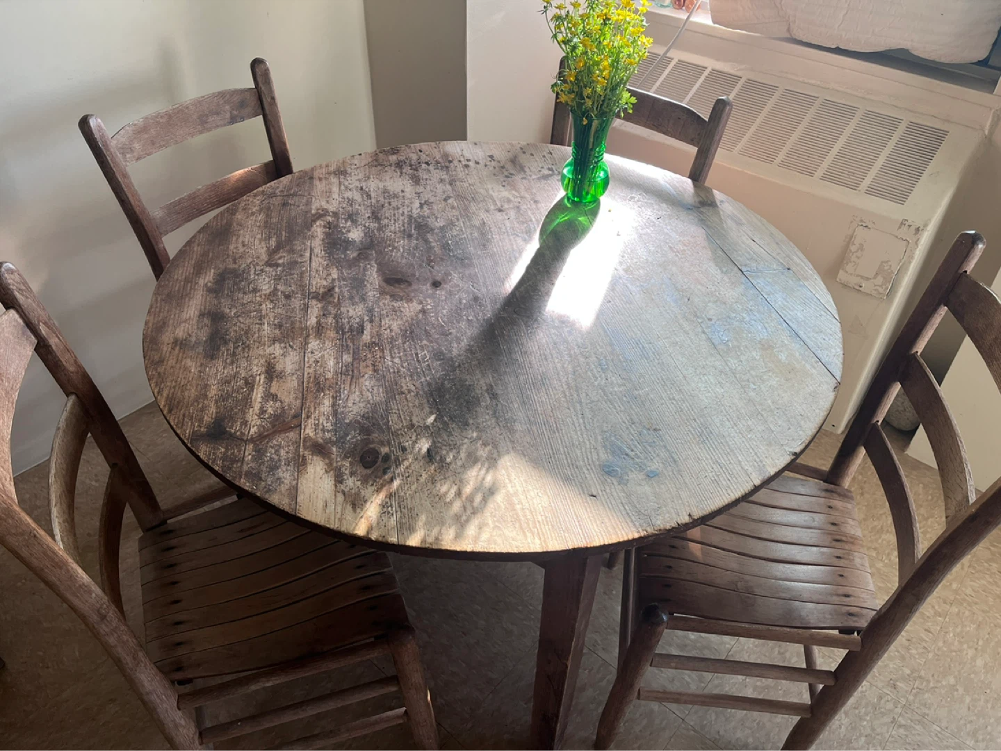 Rustic Wooden Dining Set (Vintage) - photo 2