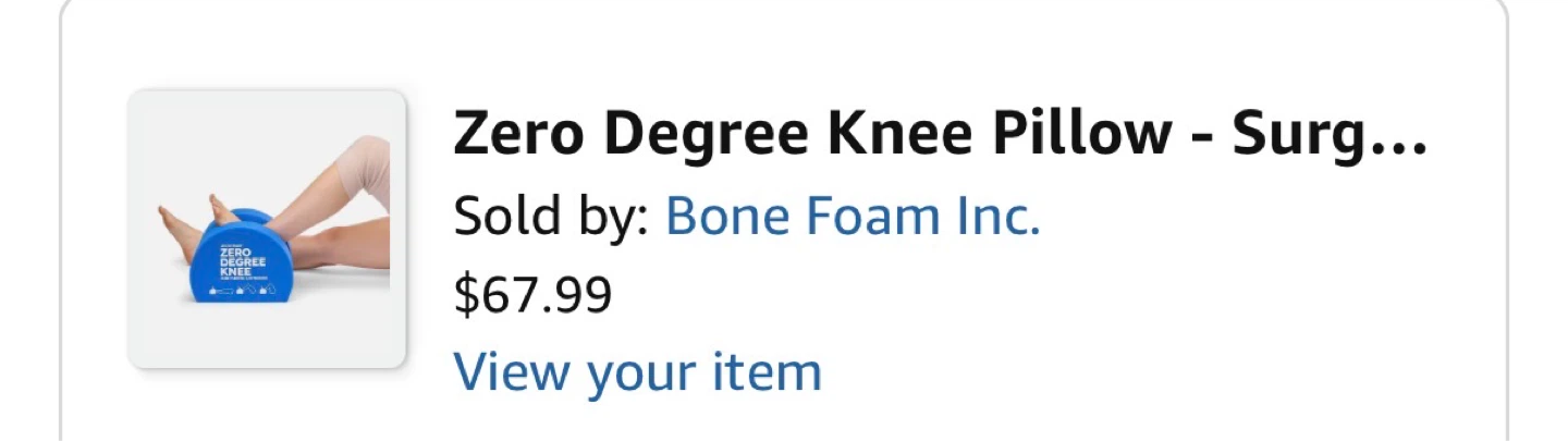 MyComfortMD Zero Degree Knee Pillow by Bone Foam - photo 3