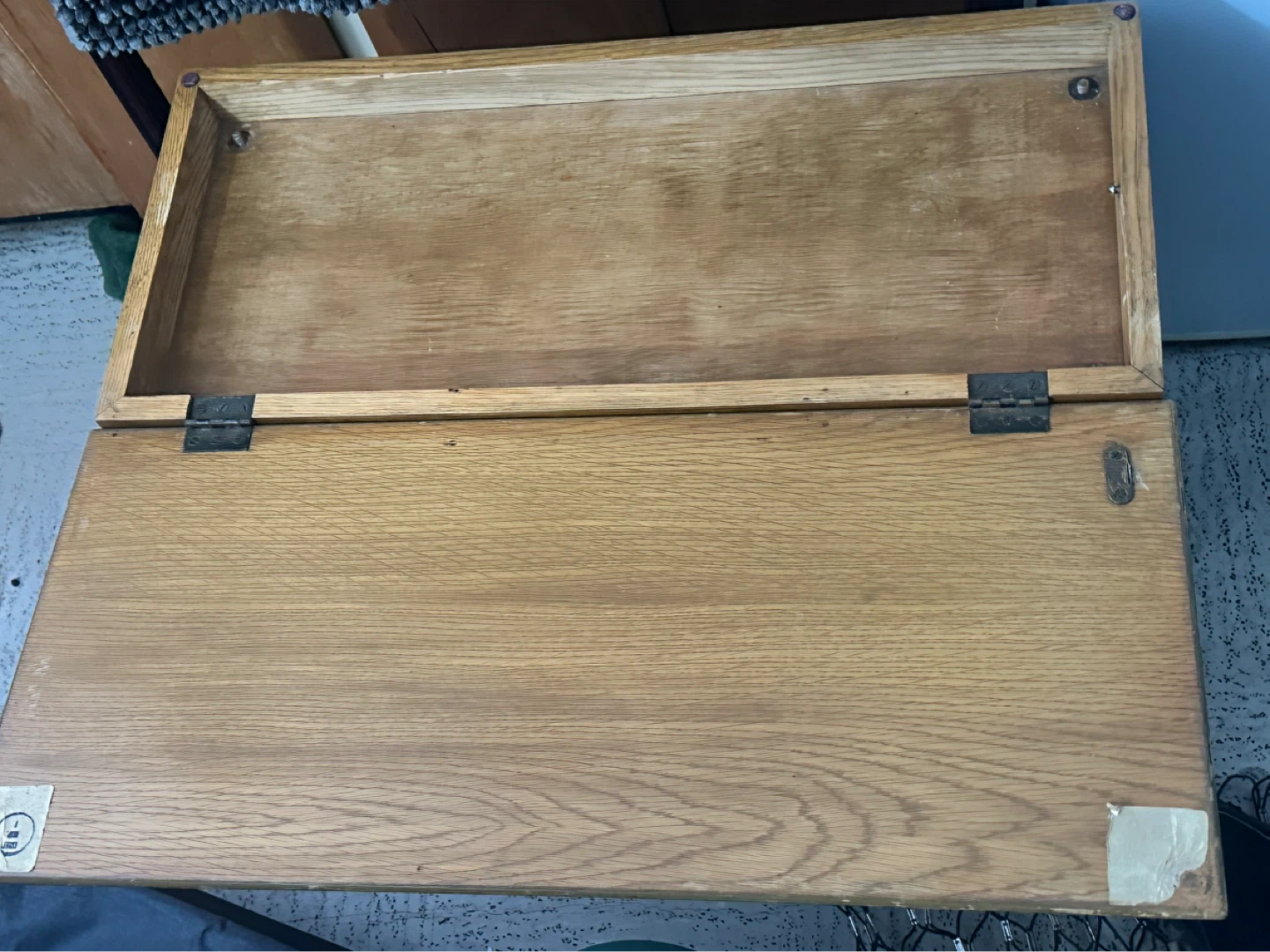 Oak piano bench - photo 2